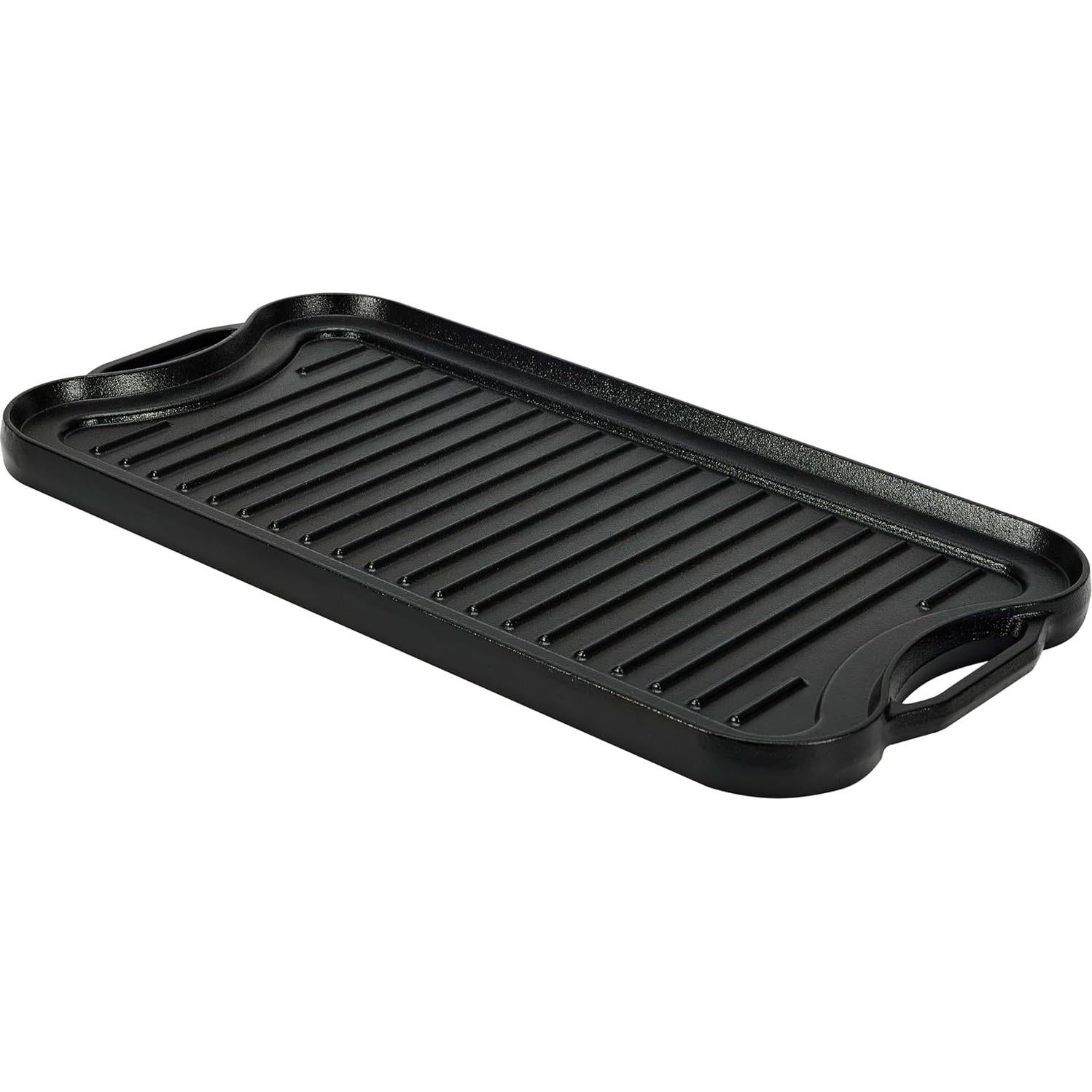 Parrilla Plancha Hierro Fundido Amazon Basics 50.8x26.4cm