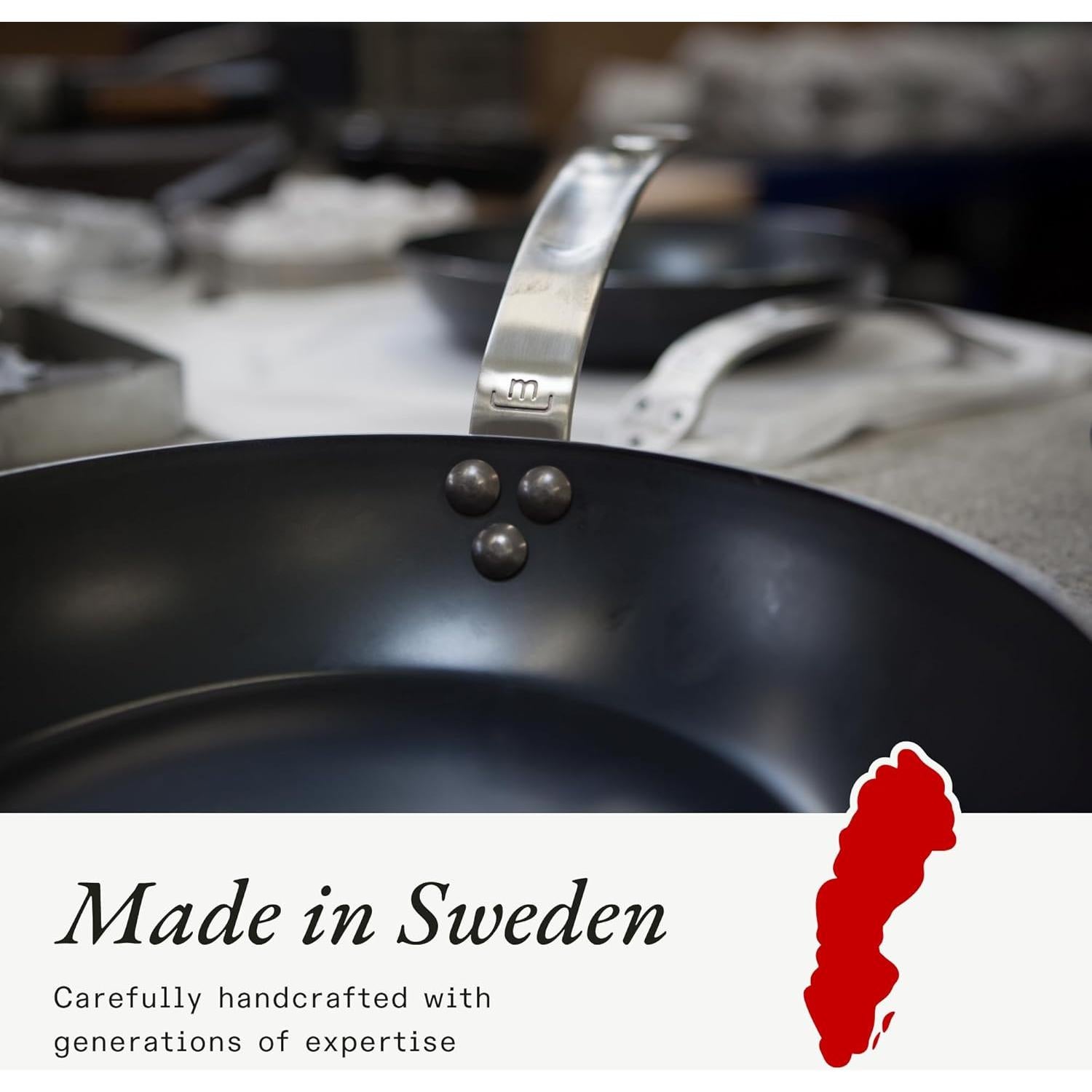 Sartén de Acero al Carbono Made In 30.48 cm - Compatible Inducción