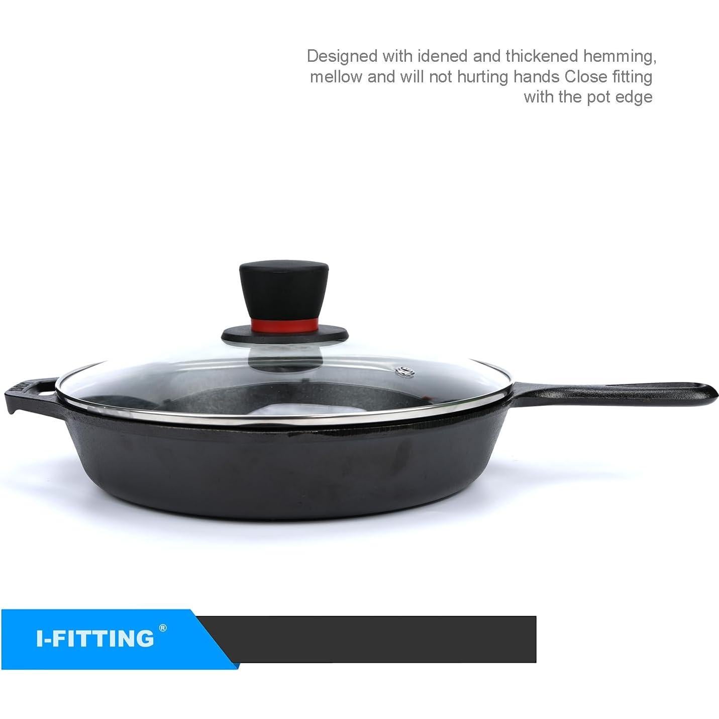 Tapa de sartén de vidrio 30.48 cm IFITTING con ventilación