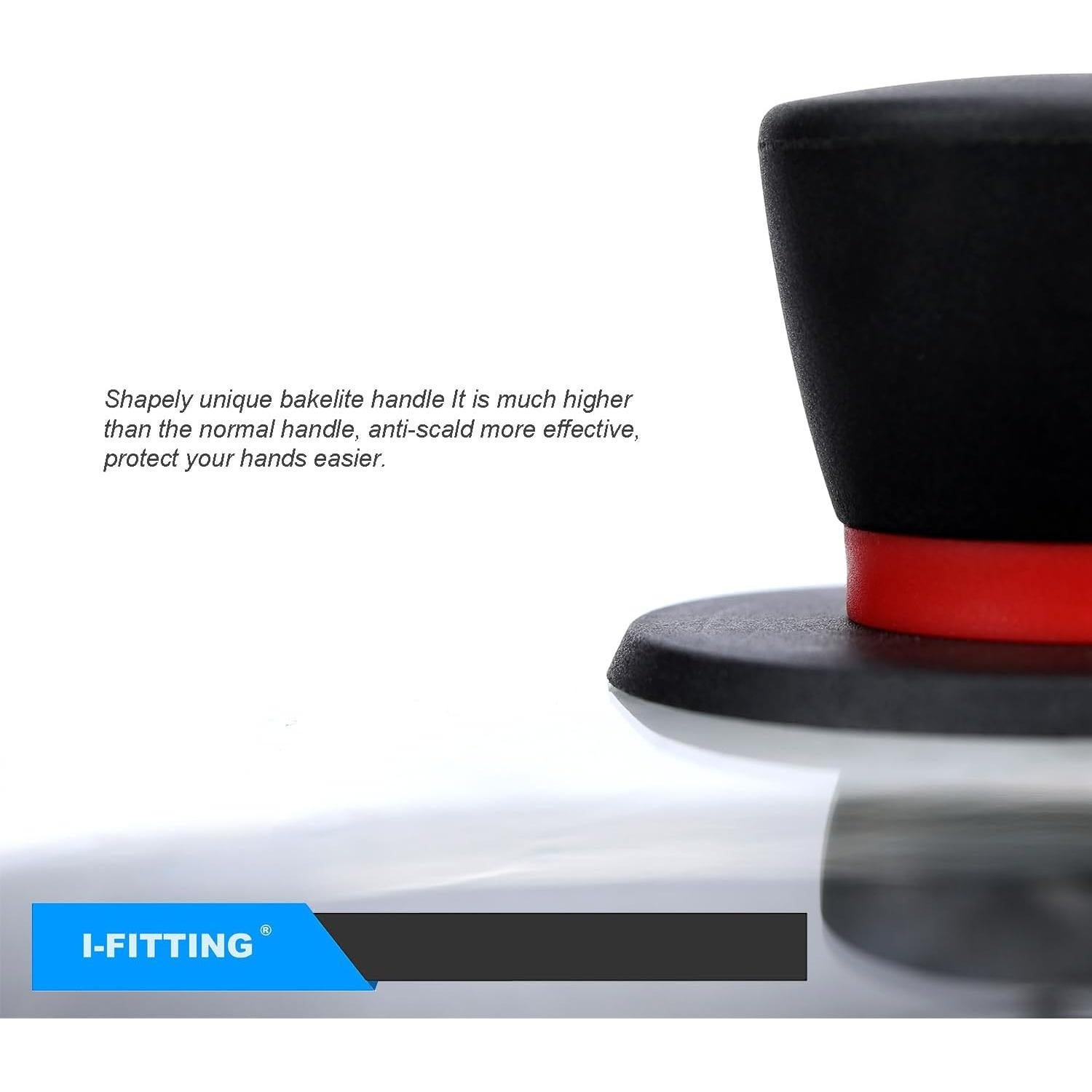 Tapa de sartén de vidrio 30.48 cm IFITTING con ventilación