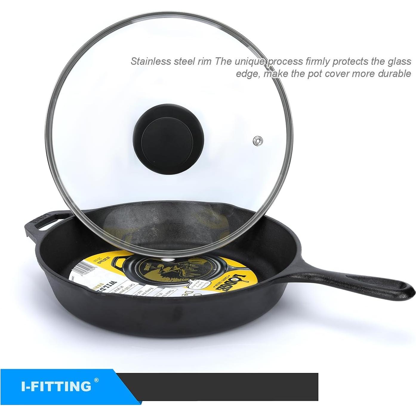 Tapa de sartén de vidrio 30.48 cm IFITTING con ventilación