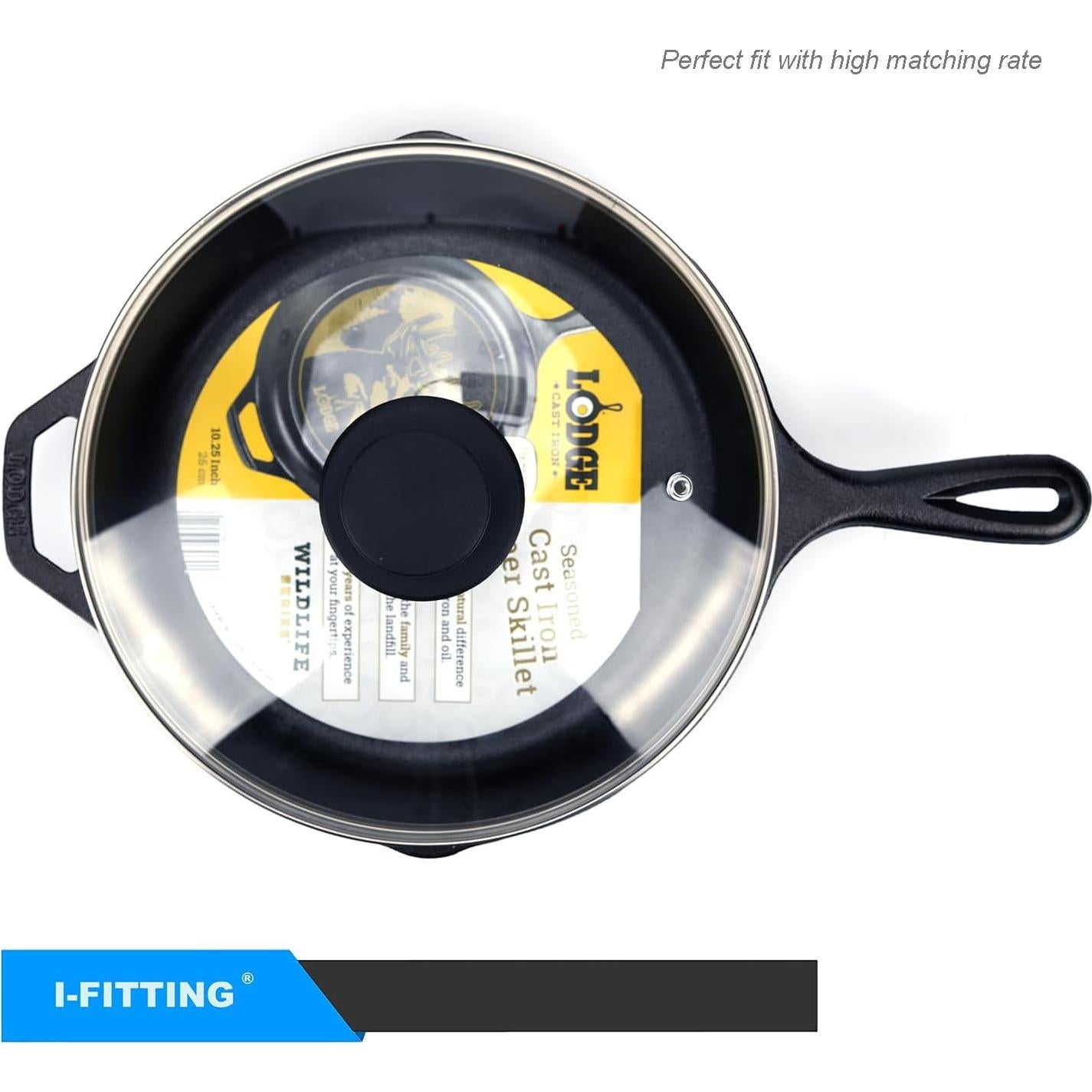 Tapa de sartén de vidrio 30.48 cm IFITTING con ventilación