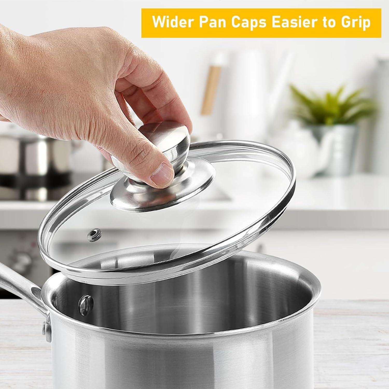 Tapa de vidrio templado 30 cm Laplad para sartenes y ollas