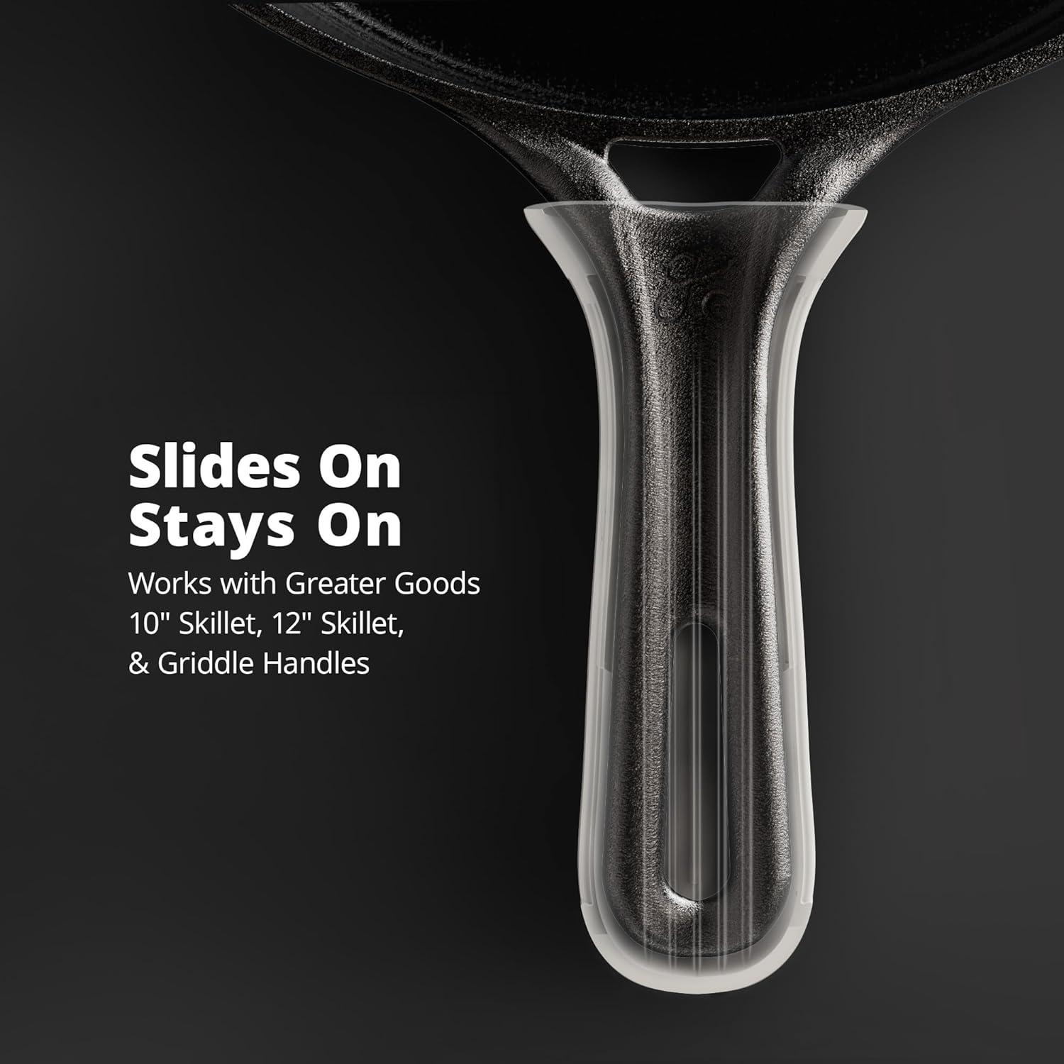 Cubierta de Mango de Silicona Greater Goods para Sartén Hierro Fundido