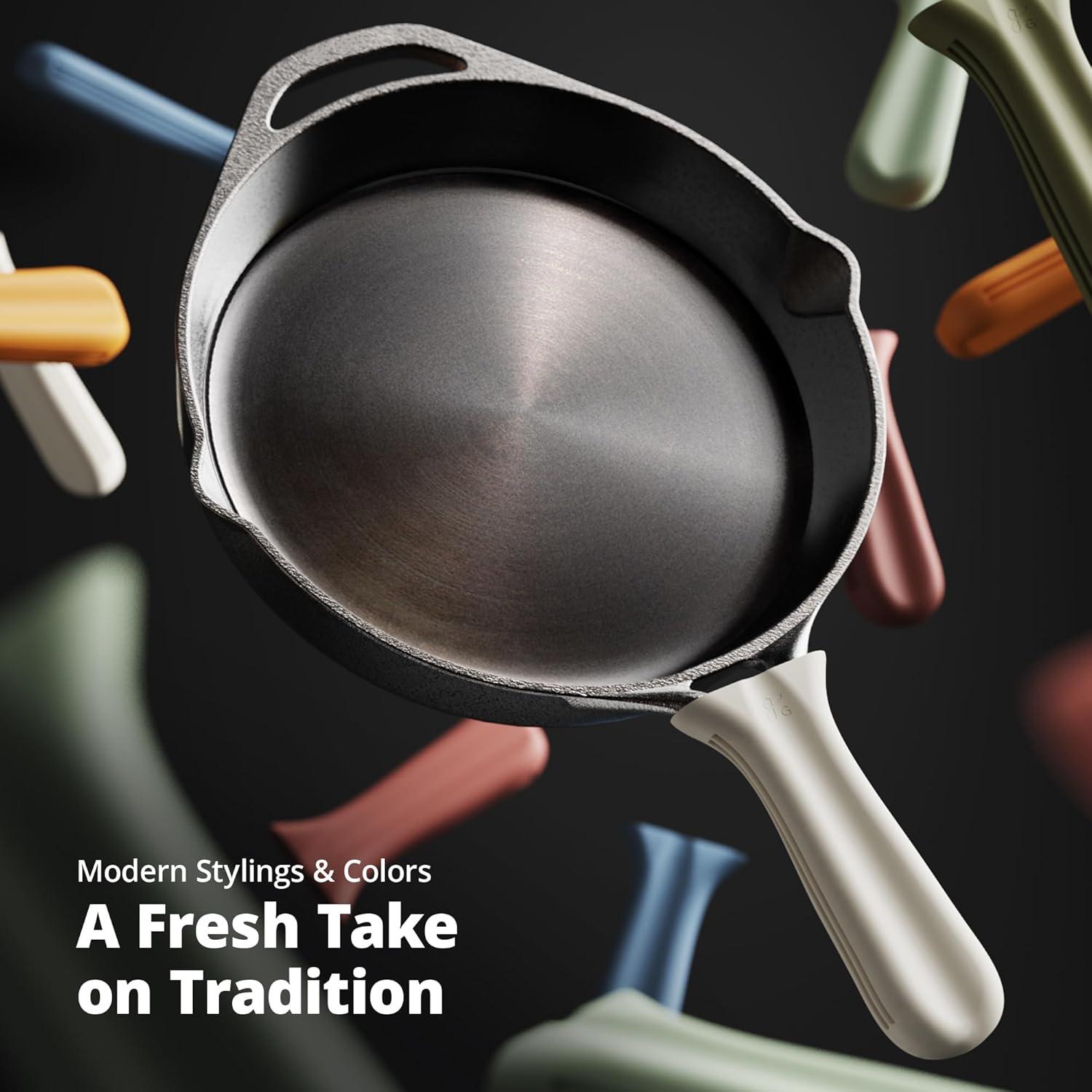 Cubierta de Mango de Silicona Greater Goods para Sartén Hierro Fundido