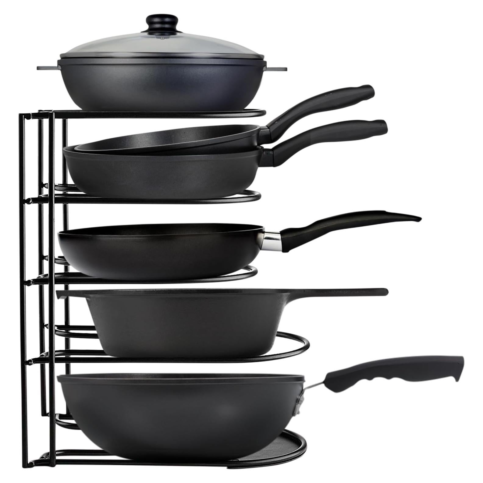 Organizador de Ollas y Sartenes Extreme Matters 5 Niveles Negro