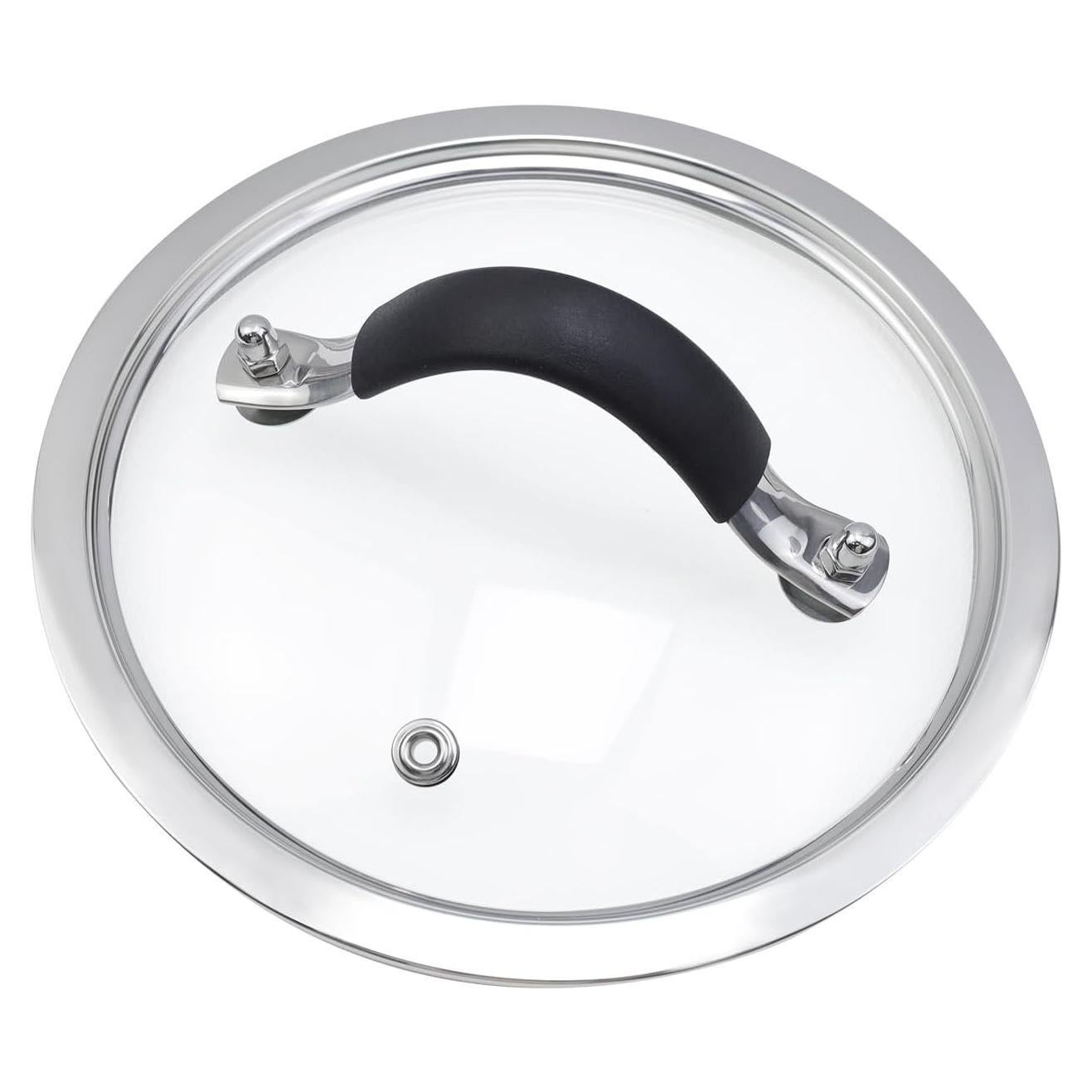 Tapa de Vidrio Templado 16.5 cm HEVSTIL con Mango de Acero Inoxidable