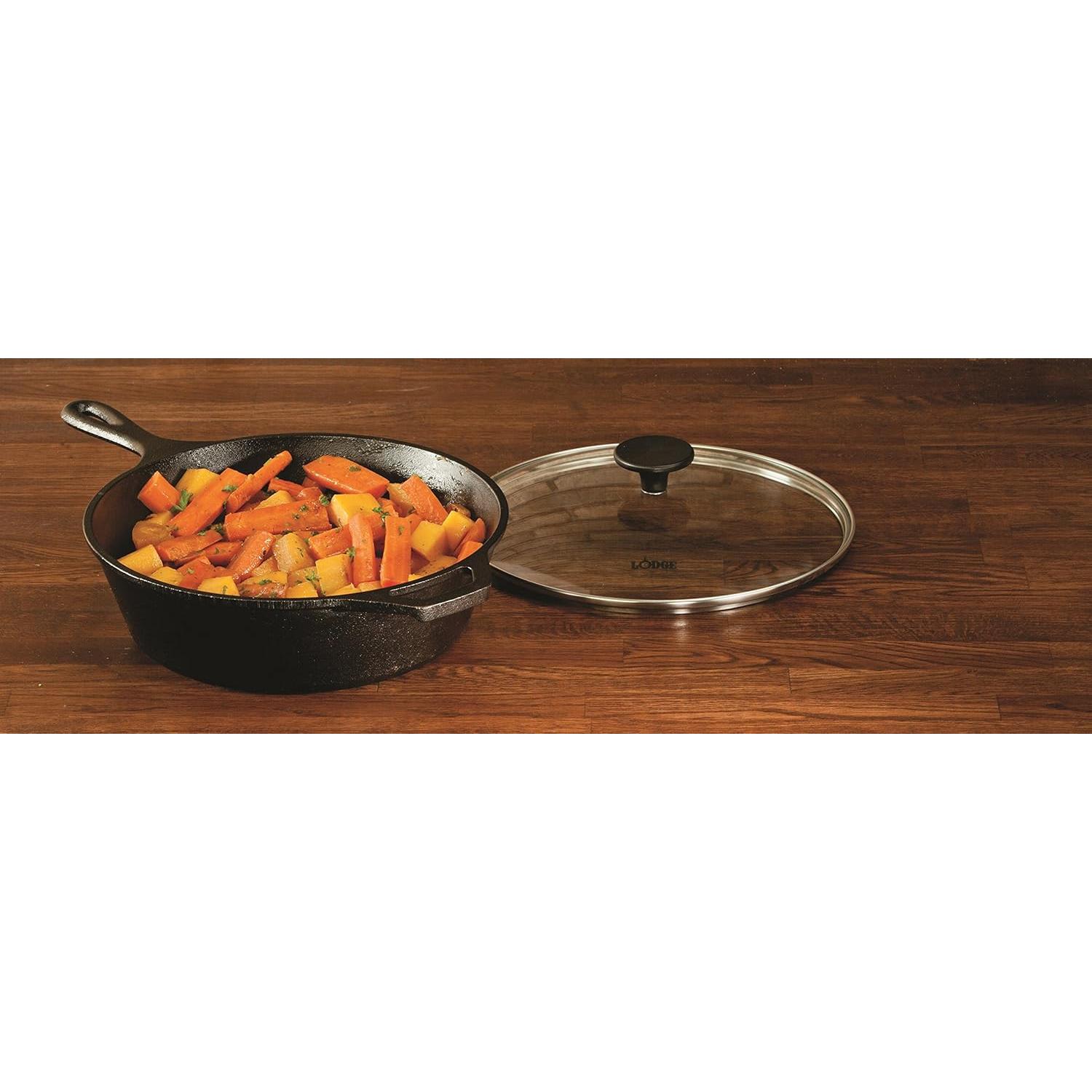 Tapa de vidrio templado Lodge GC10, 26 cm, apta lavavajillas