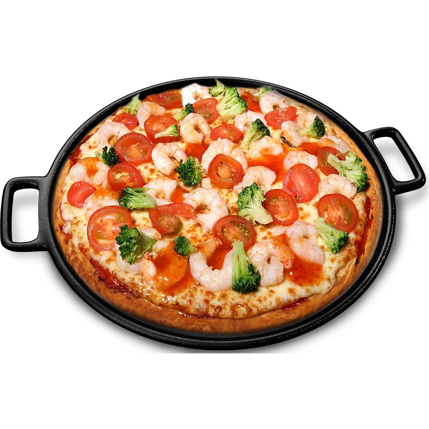 Sartén de Pizza de Hierro Fundido Home-Complete 35.56 cm