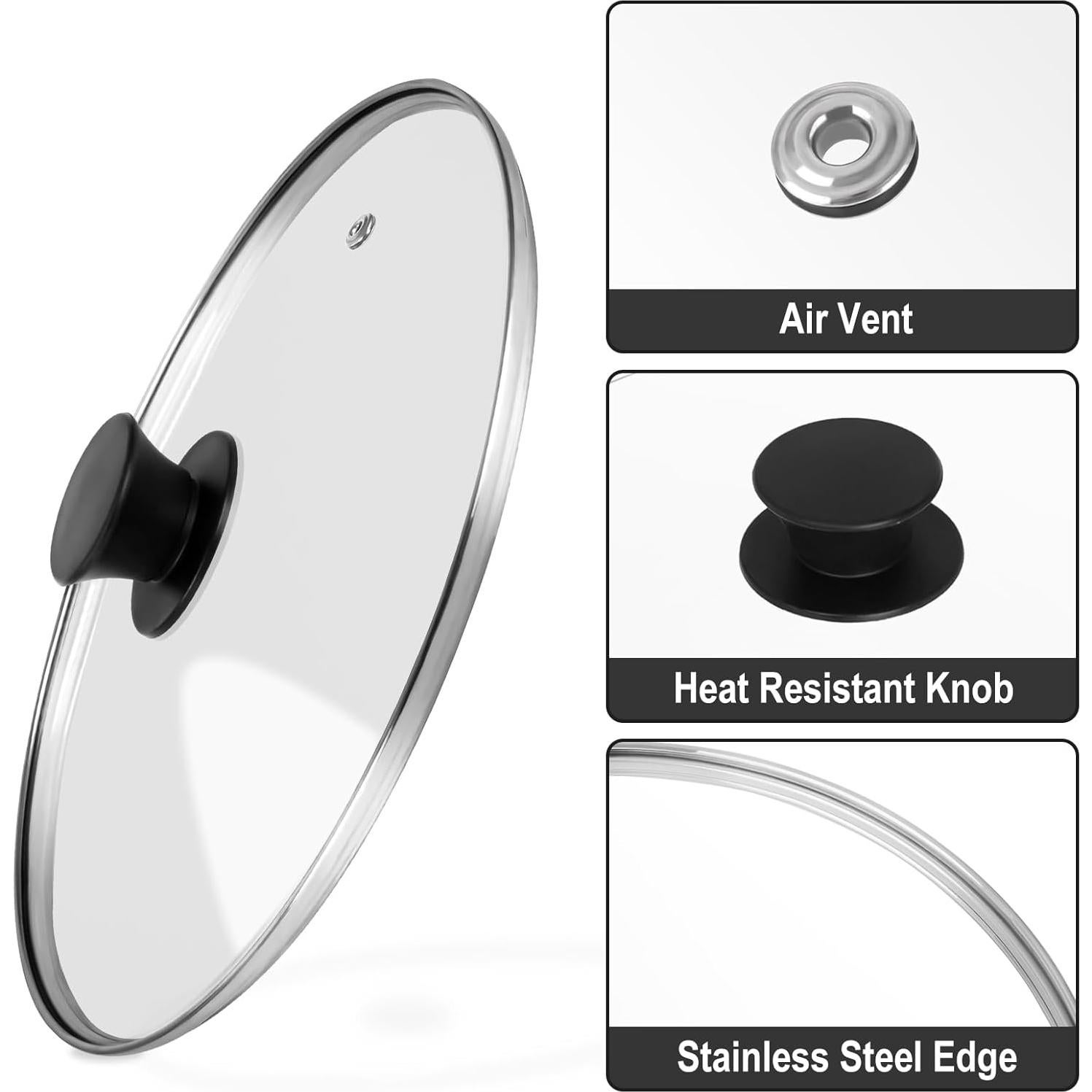 Tapa de Sartén de Vidrio Templado Komokeru 20 cm