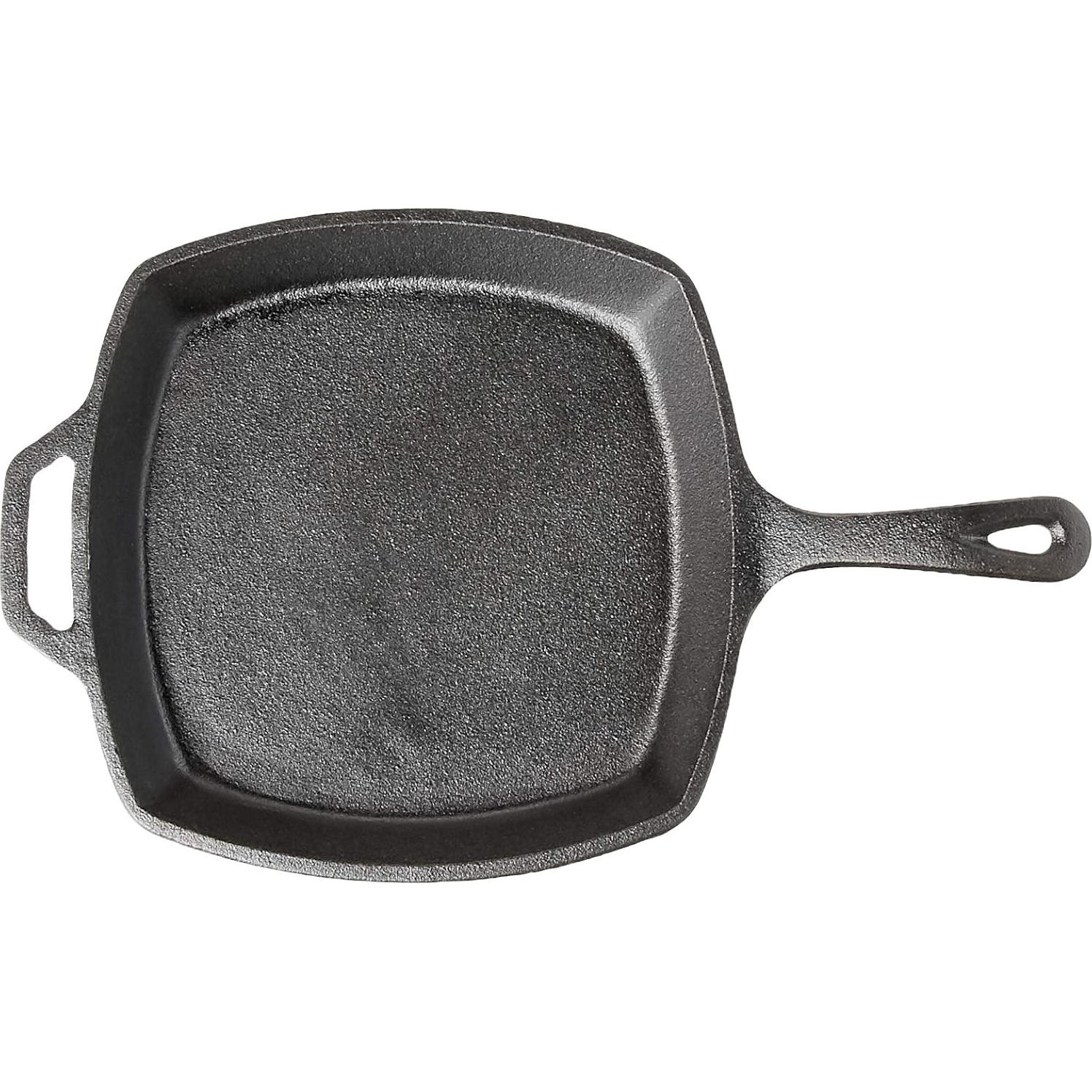 Sartén Cuadrada de Hierro Fundido Jim Beam 26.67 cm Pre Sazonada