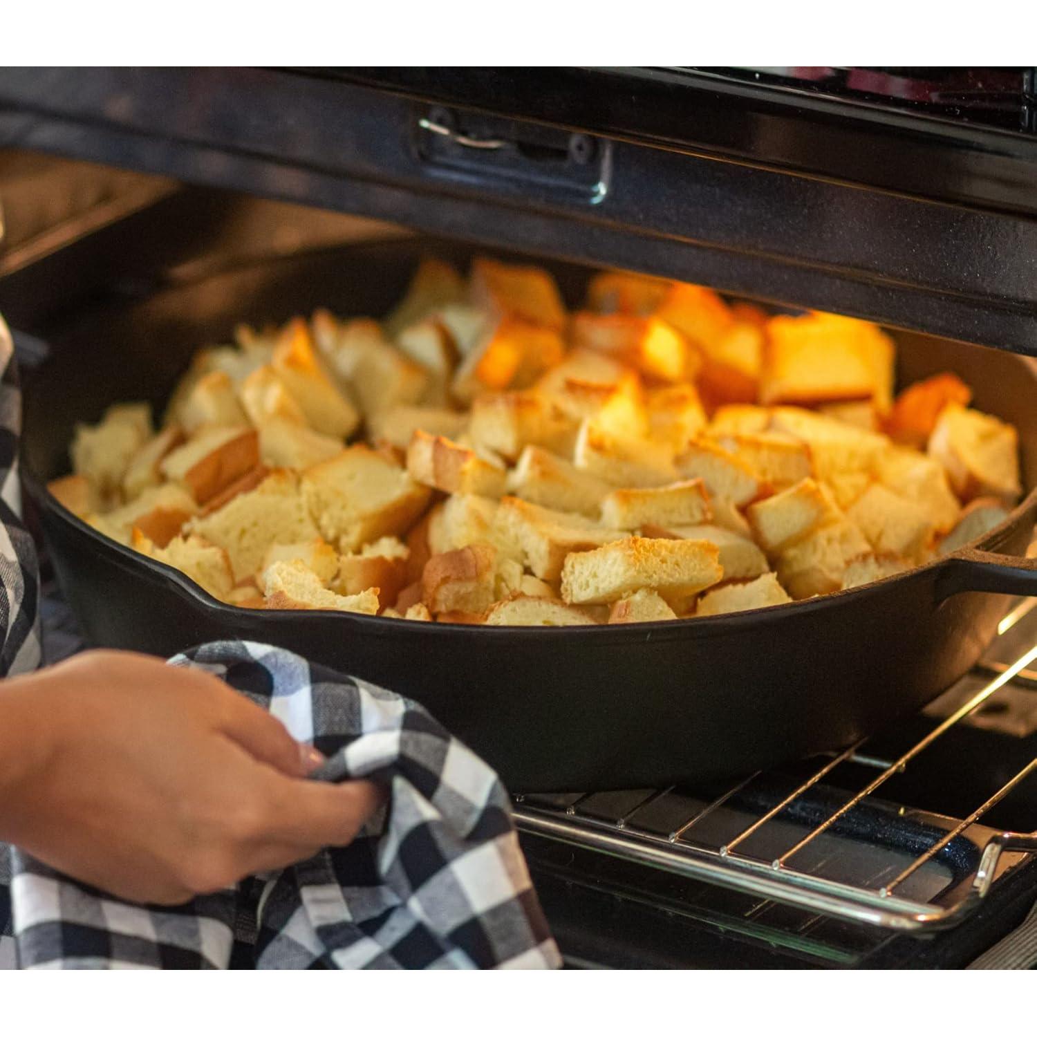 Sartén de Hierro Fundido Bayou Classic 7439 40 cm con Mangos Dobles