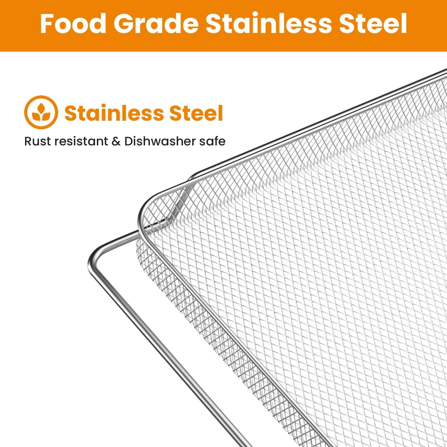 Cesta de Freidora de Aire SettleDown 3 Piezas Acero Inoxidable