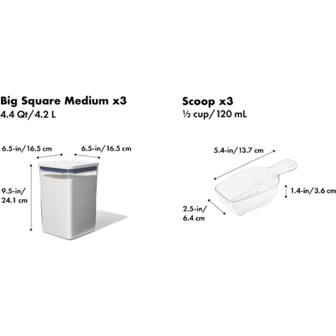 Juego de Contenedores Herméticos OXO Good Grips 6 Piezas