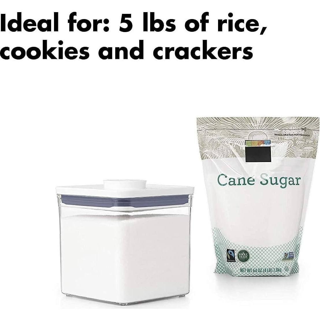 Contenedor OXO Good Grips POP 2.65L Hermético Cuadrado - Juego de 4