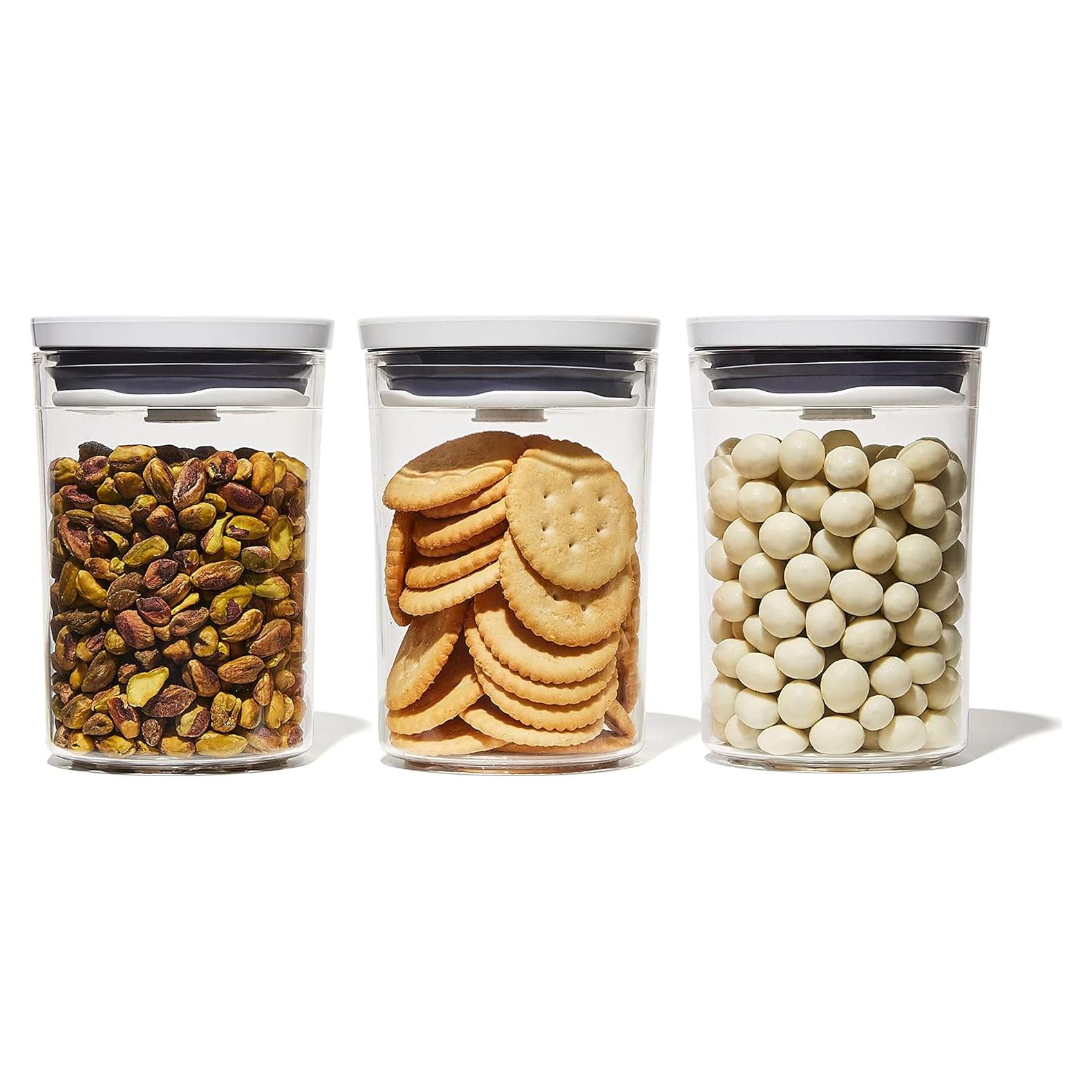 Juego de 3 Recipientes Redondos OXO Good Grips 0.6 L