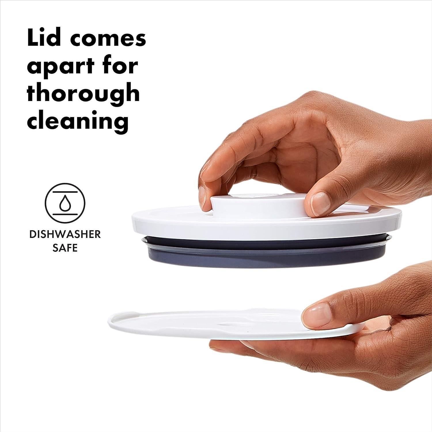 Contenedor Redondo OXO Good Grips 5.2 Qt Hermético Blanco