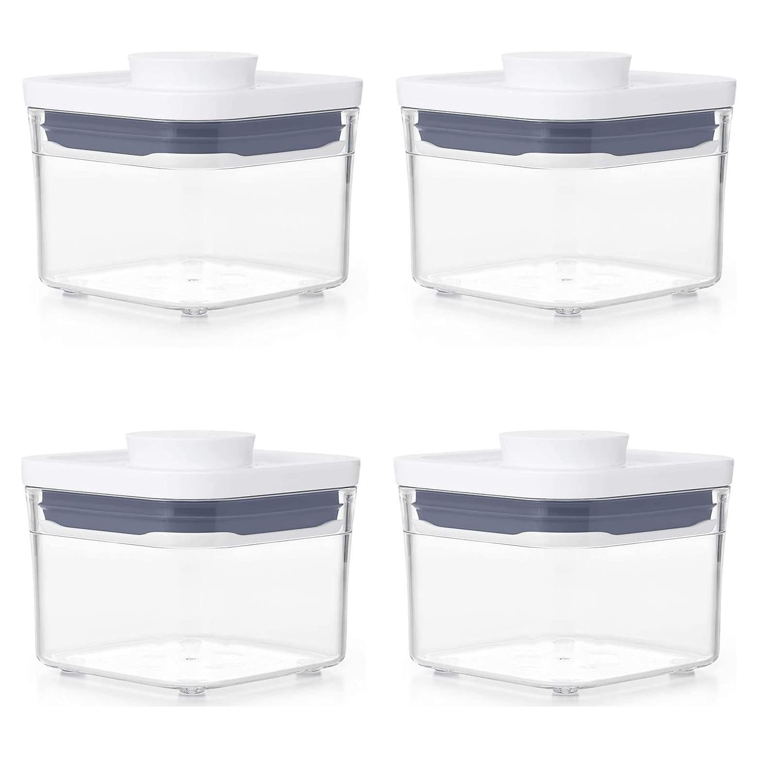 Contenedor POP OXO Good Grips 0.4 L Cuadrado Hermético - Juego de 4