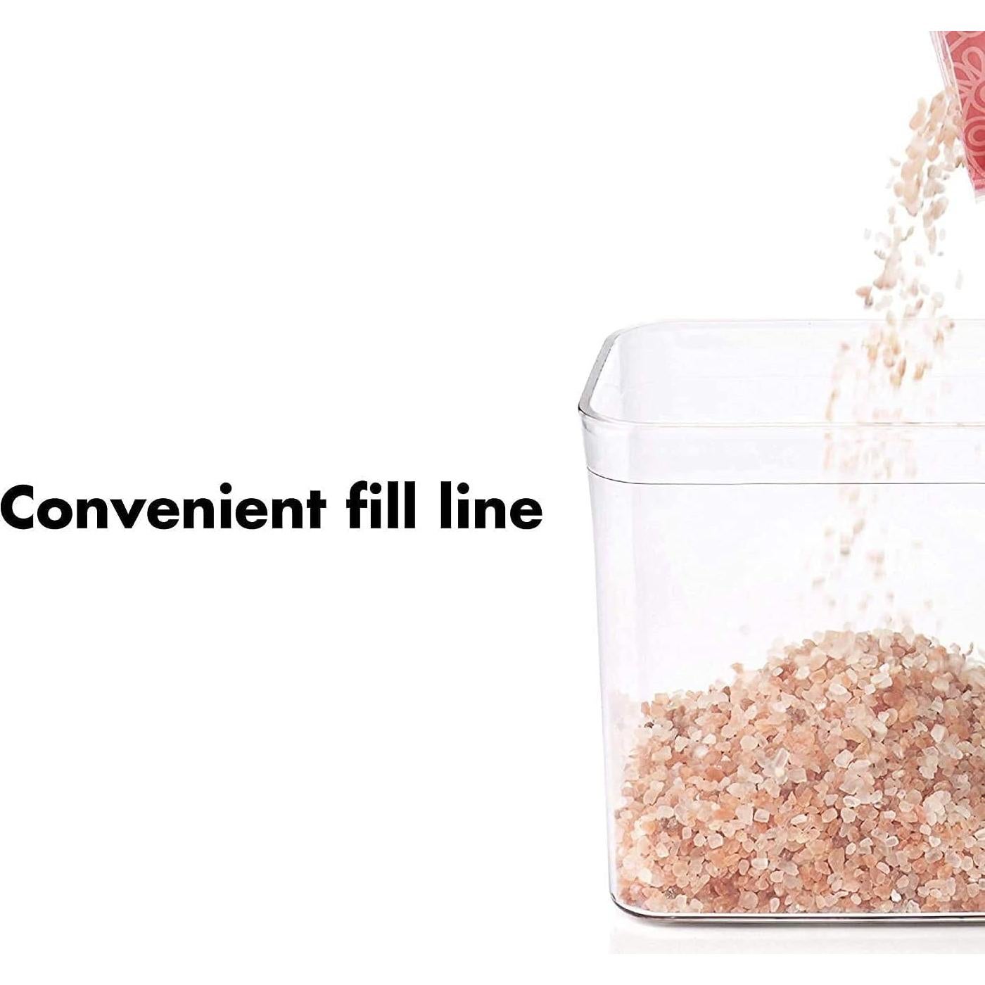 Contenedor POP OXO Good Grips 0.4 L Cuadrado Hermético - Juego de 4