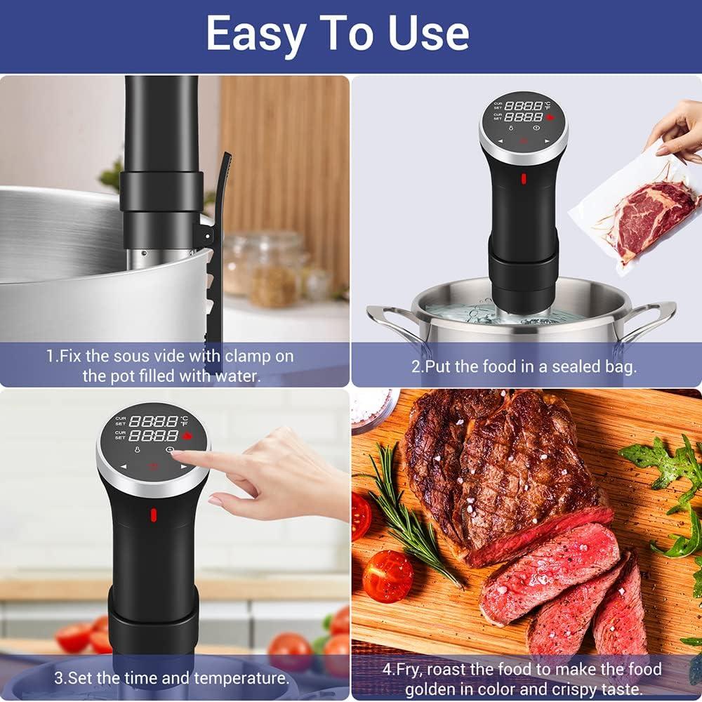 Circulador Térmico Sous Vide Fityou 1100W Control Táctil