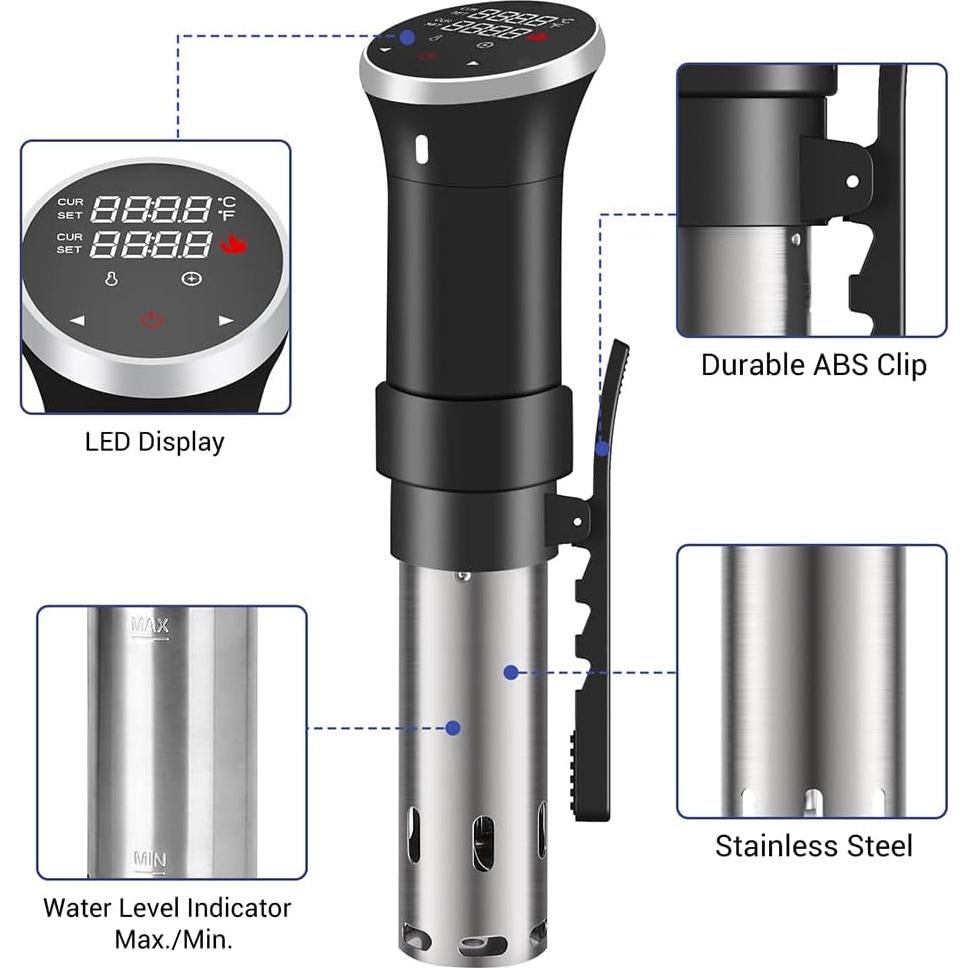 Circulador Térmico Sous Vide Fityou 1100W Control Táctil