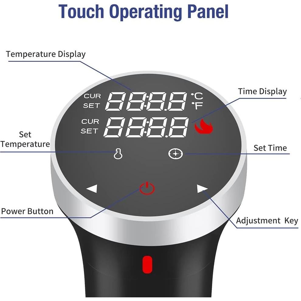 Circulador Térmico Sous Vide Fityou 1100W Control Táctil
