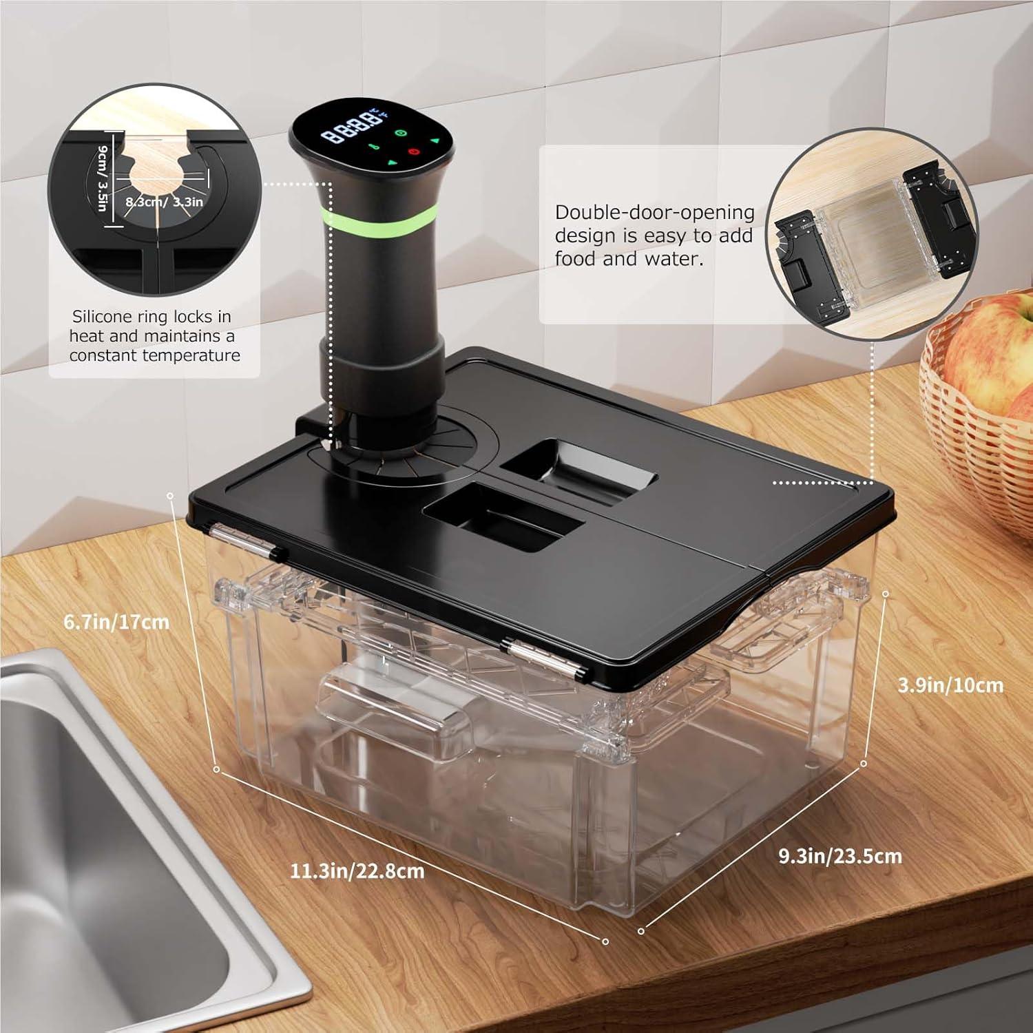 Contenedor Sous Vide Vpcok 11.65L con Tapa Doble Puerta