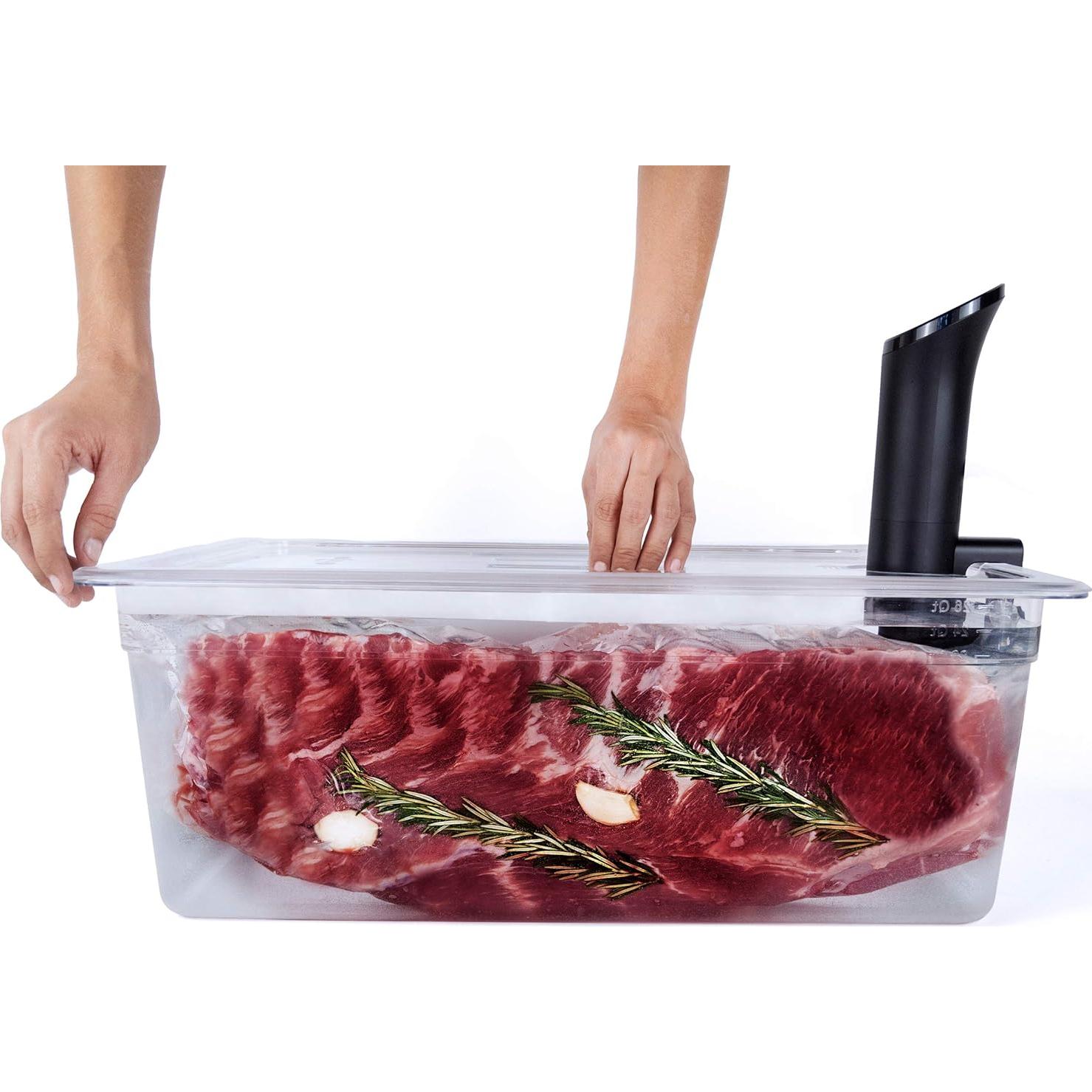 Contenedor Sous Vide 26 QT Väeske con Tapa y Manga Aislante