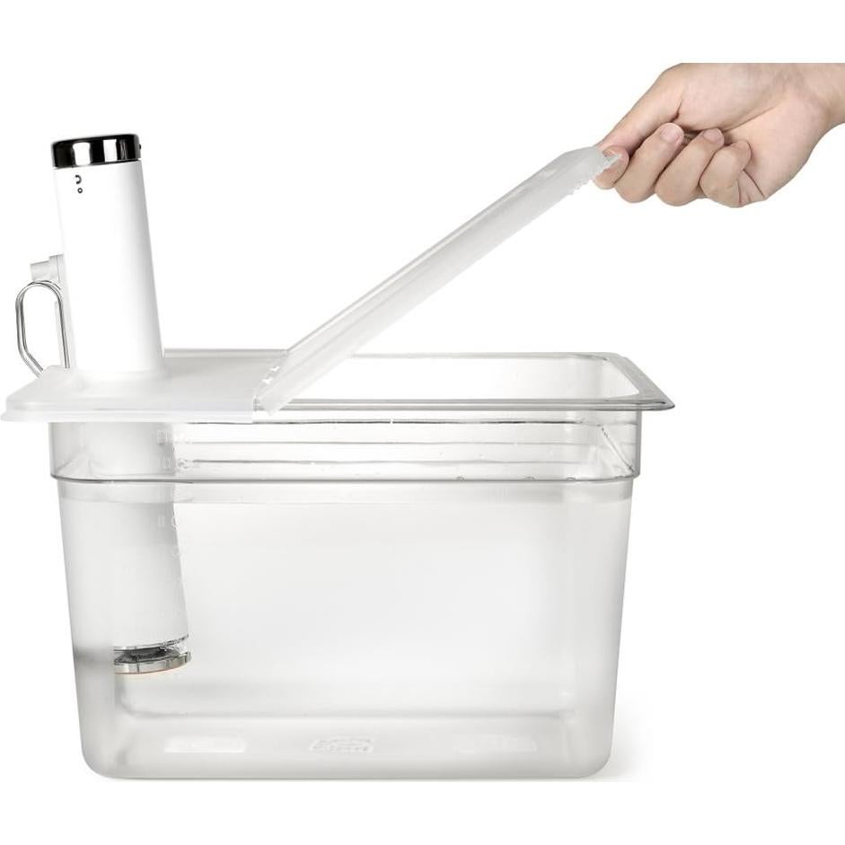Contenedor Sous Vide 12 Qt Everie con Tapa Plegable y Soporte