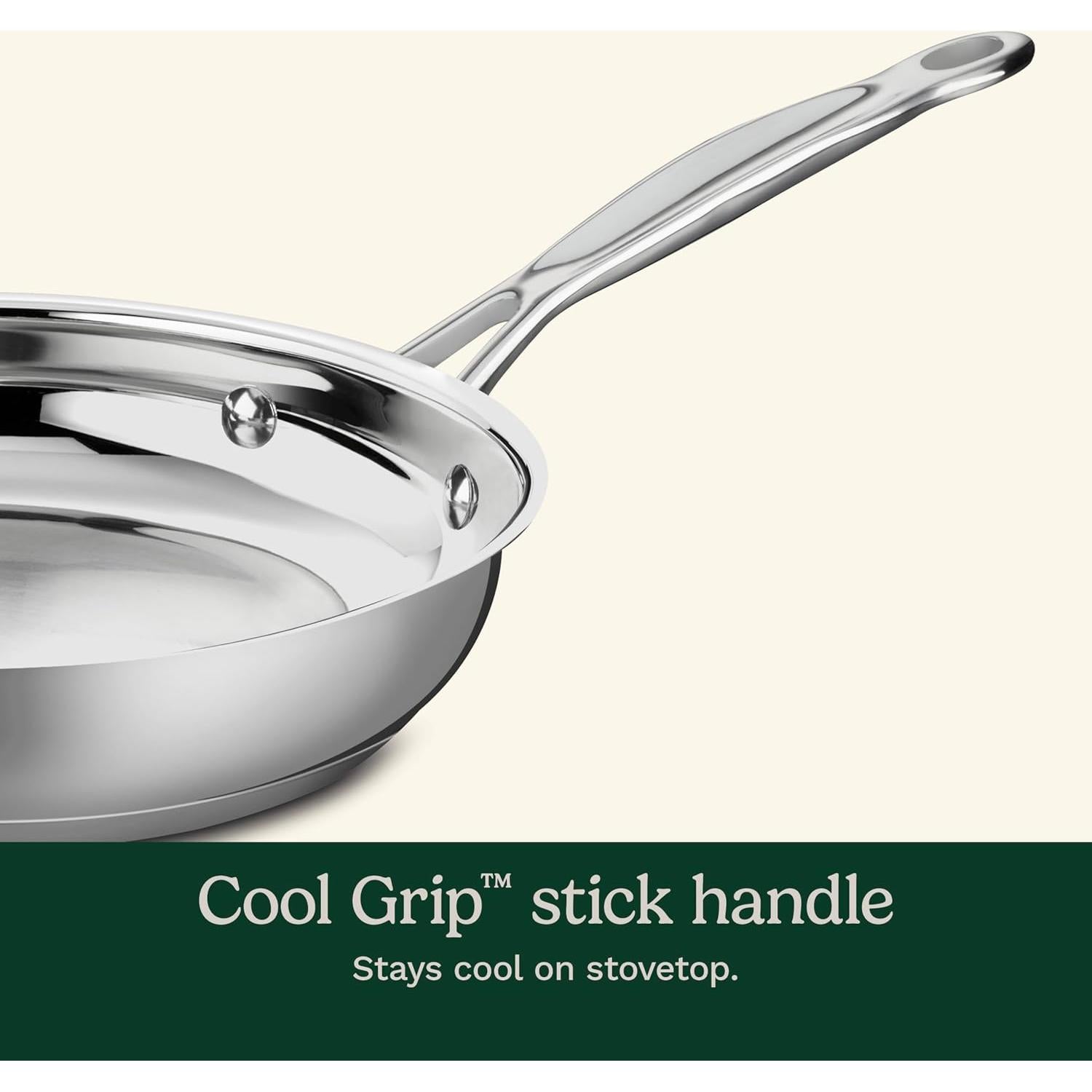 Sartén Cuisinart Clásica 10 Pulgadas Acero Inoxidable