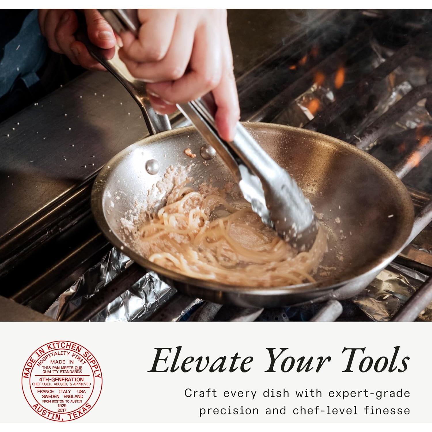 Sartén de Acero Inoxidable Made In 26.67 cm - Profesional Italia