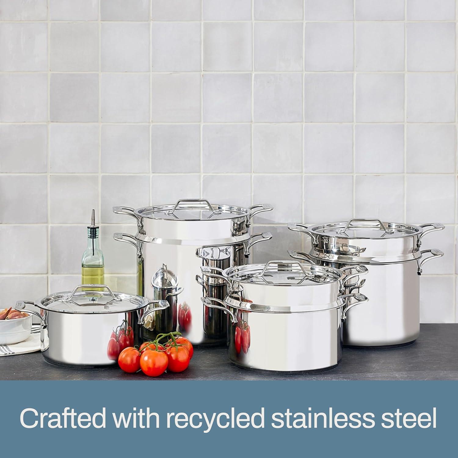 Multipot de Acero Inoxidable All-Clad 6 Litros con Tapa Coladora