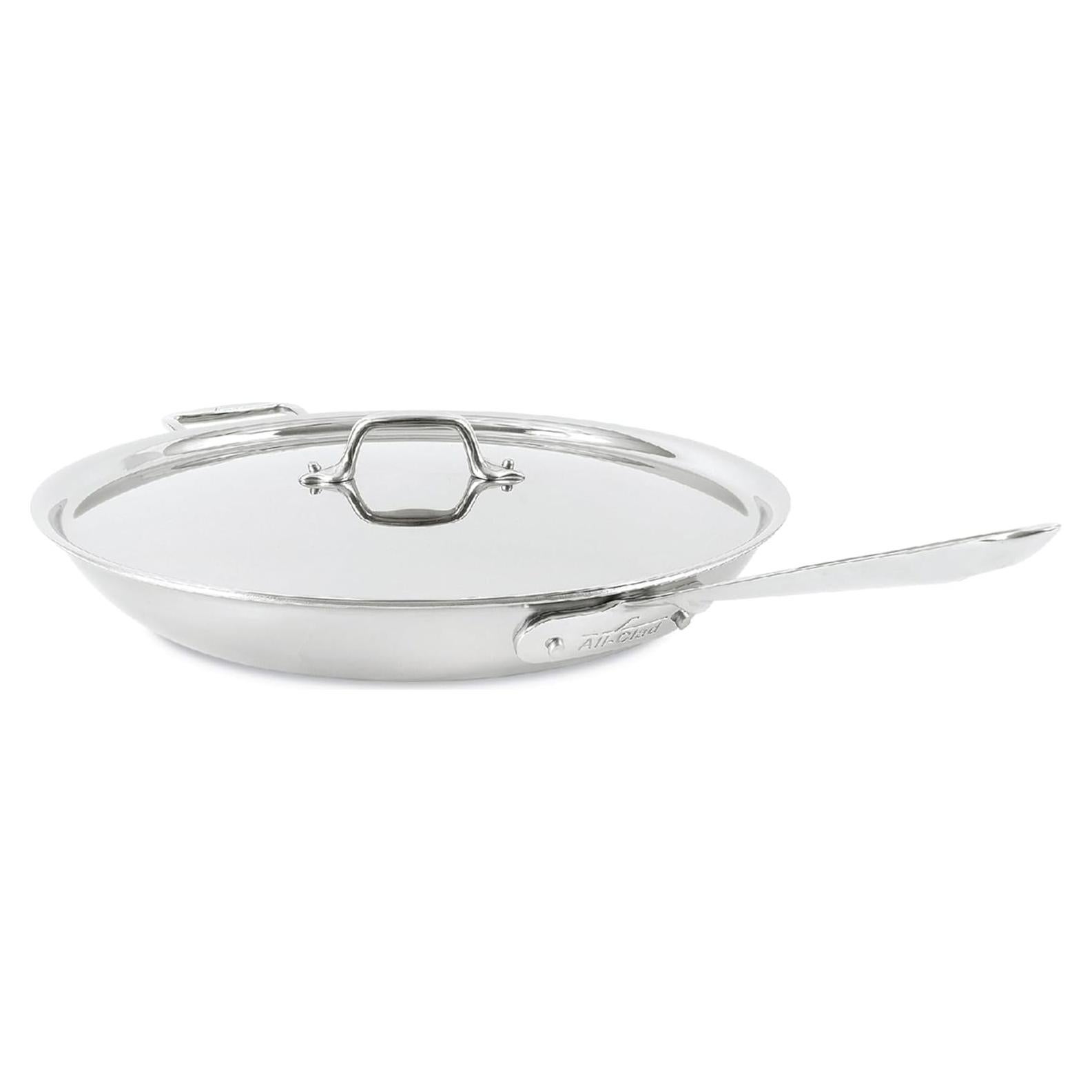 Sartén All-Clad D5 de Acero Inoxidable 14" con Tapa