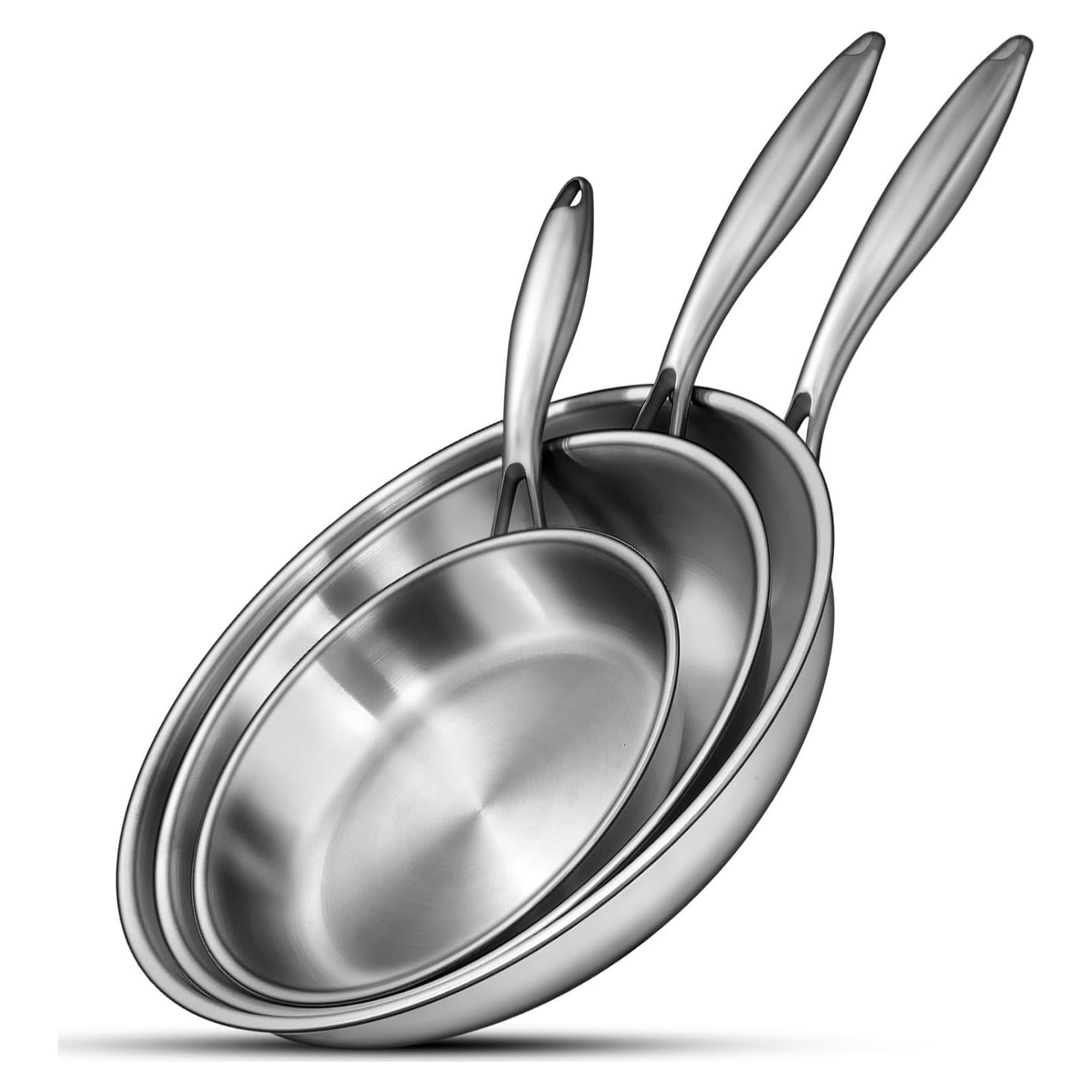 Juego de Sartenes EWFEN Acero Inoxidable 3 Capas 20-30 cm