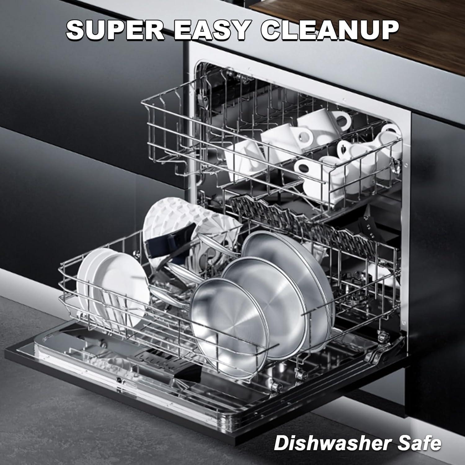 Juego de Sartenes EWFEN Acero Inoxidable 3 Capas 20-30 cm