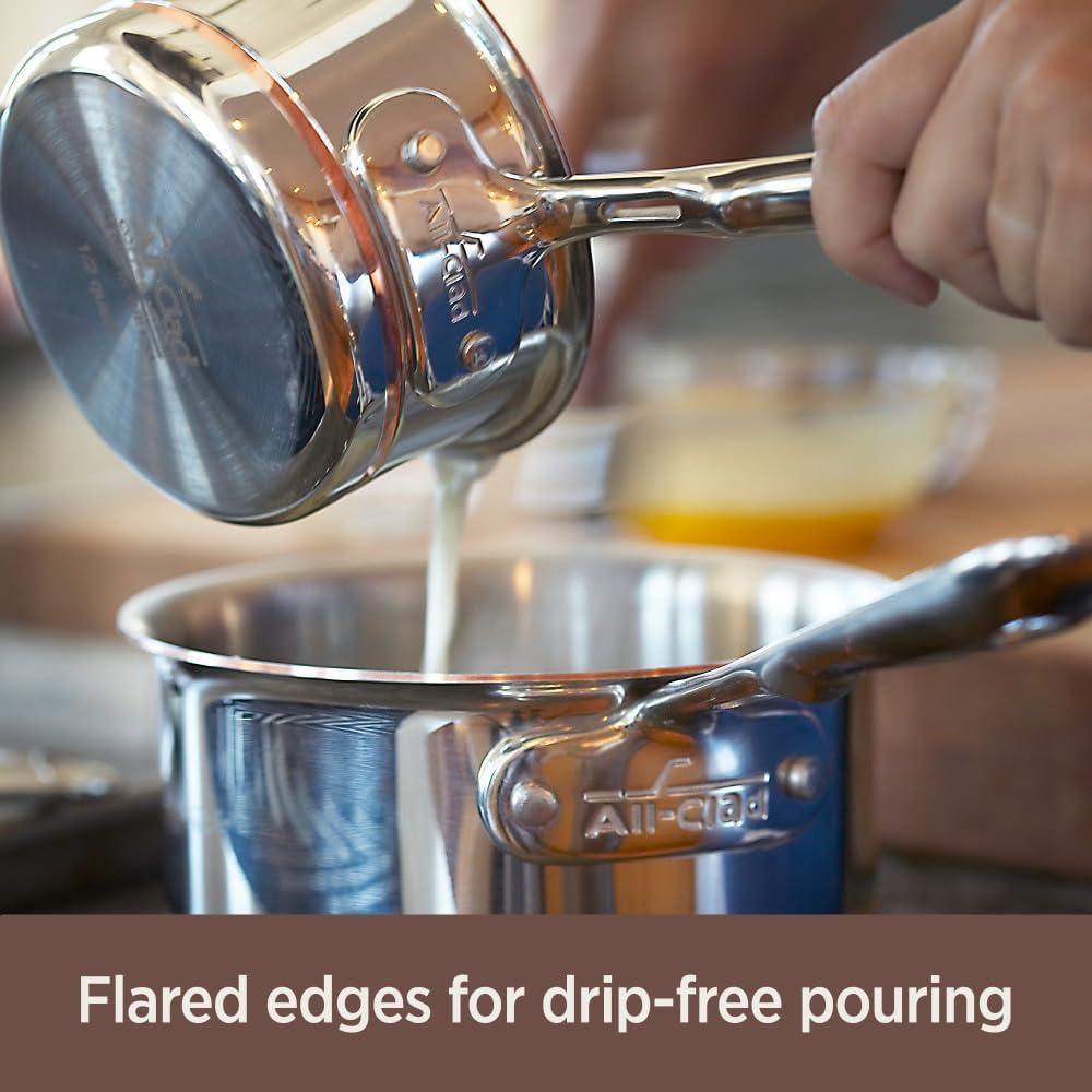 Cacerola All-Clad 3 Cuartos Acero Inoxidable Cobre Inducción