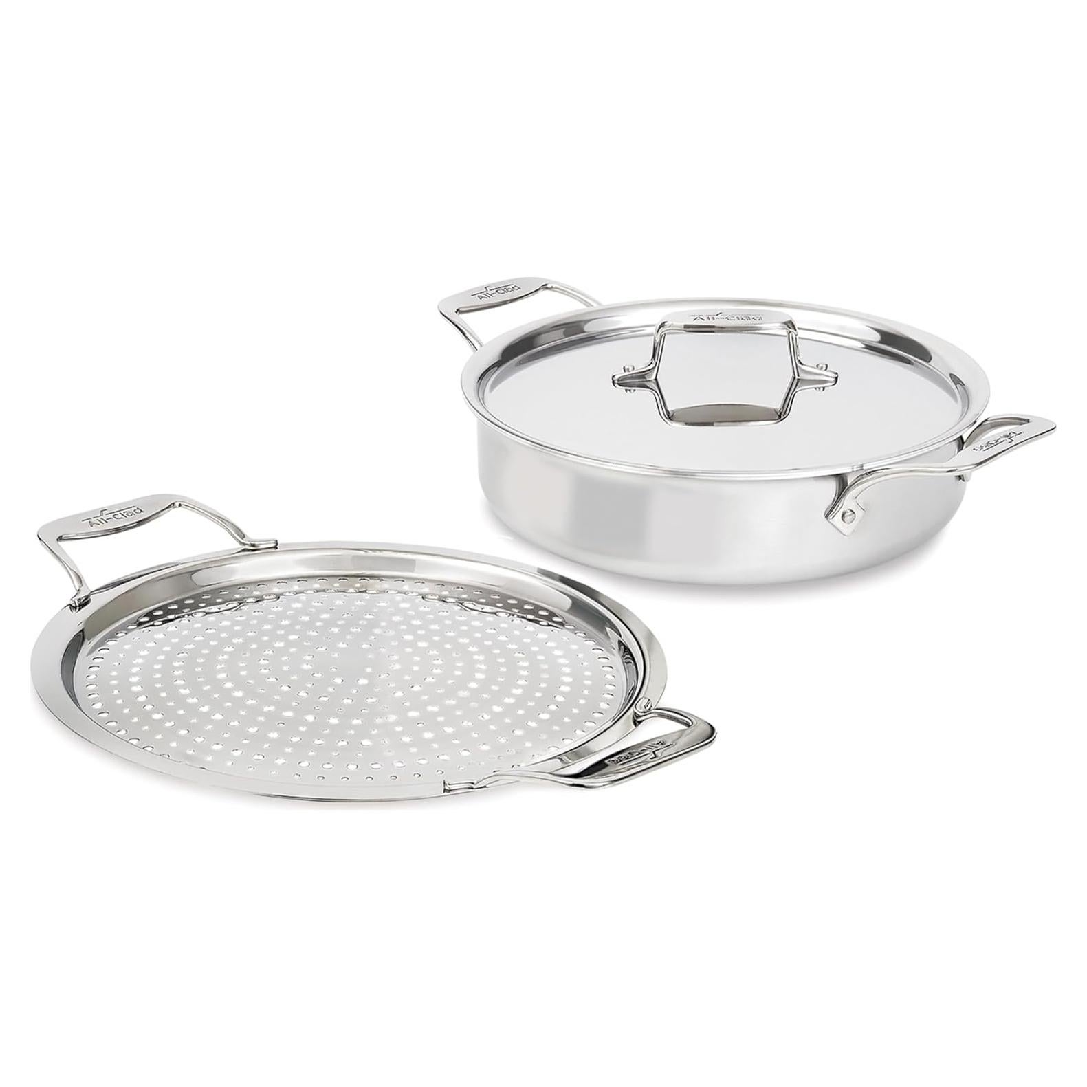 Sauteuse All-Clad D5 Acero Inoxidable 4 Cuartos con Protector