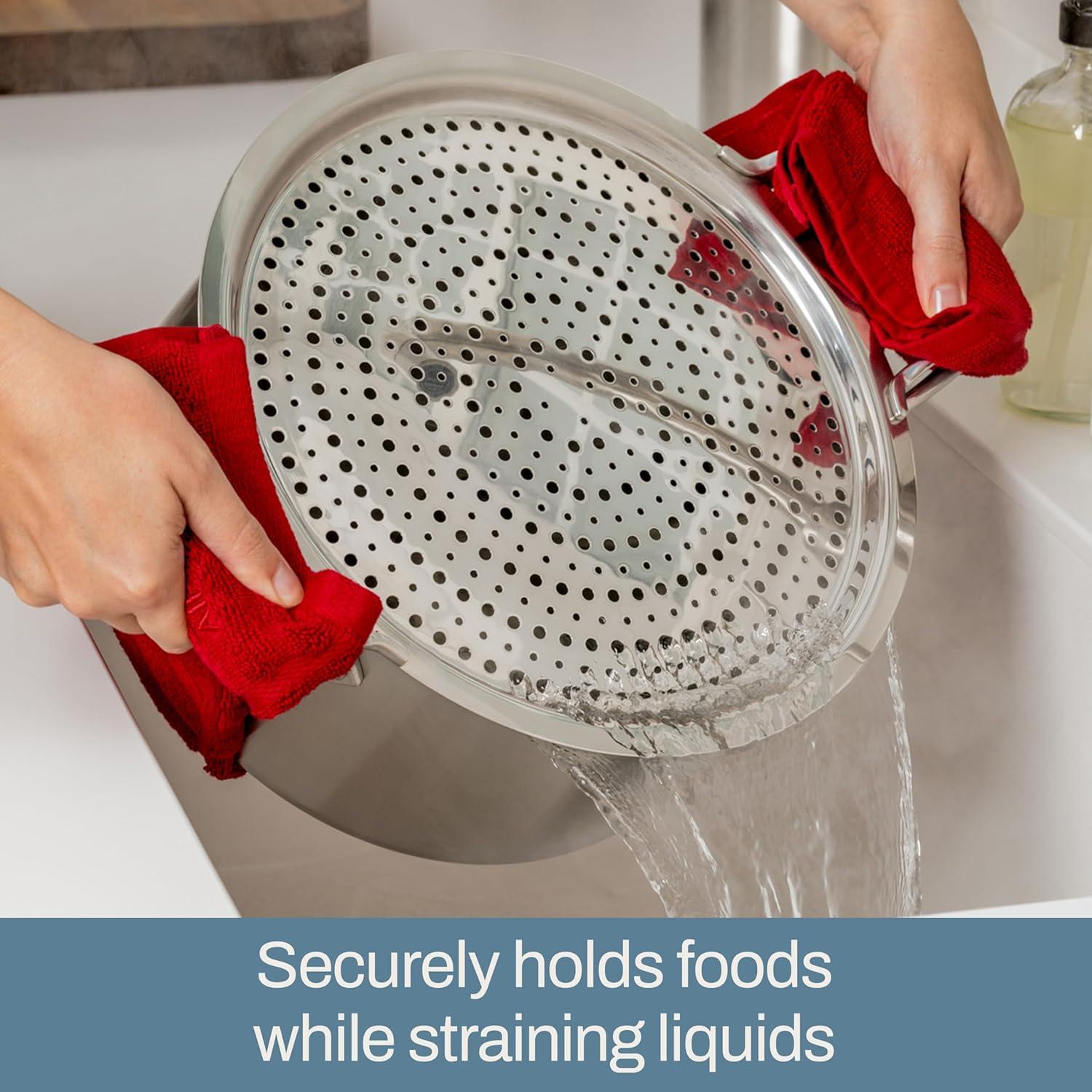 Sauteuse All-Clad D5 Acero Inoxidable 4 Cuartos con Protector