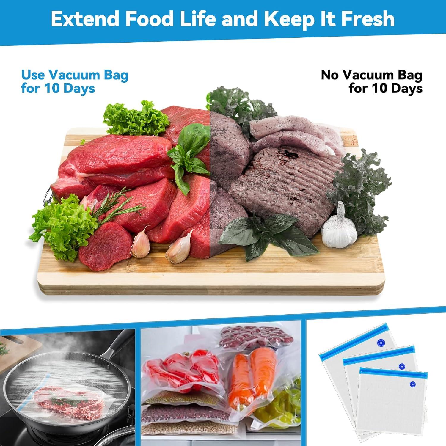 Bolsas Sous Vide Reutilizables O2frepak 15 Piezas con Bomba