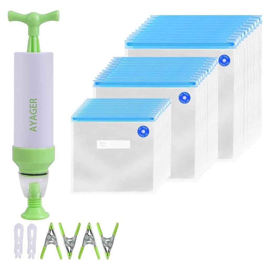 Bolsas Sous Vide Reutilizables AYAGER 30 Piezas 3 Tamaños