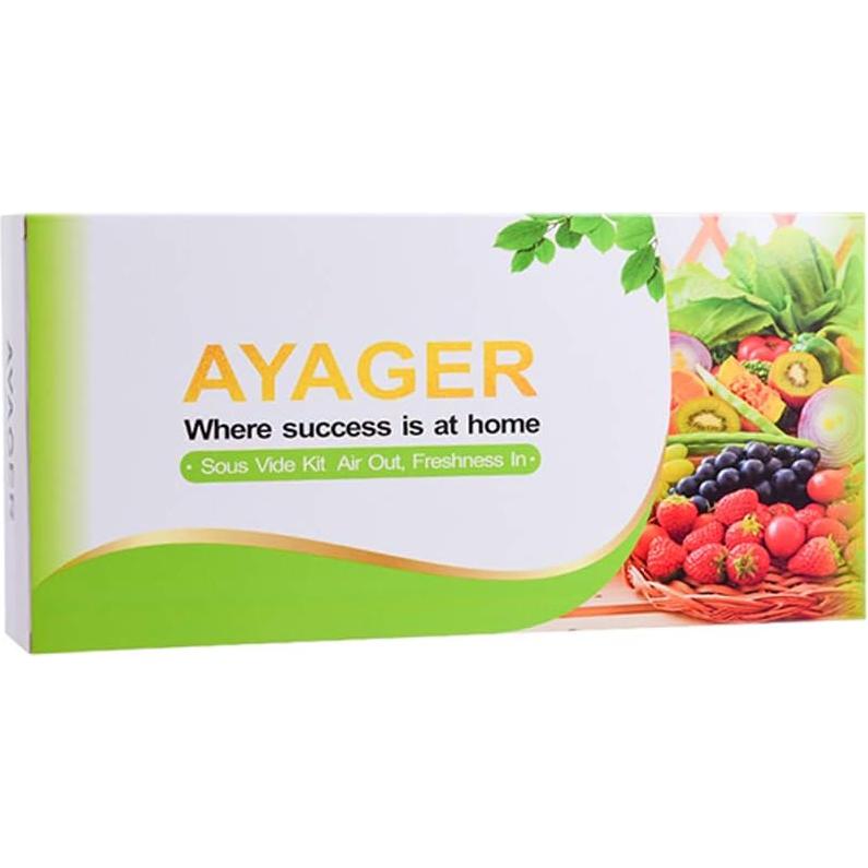 Bolsas Sous Vide Reutilizables AYAGER 30 Piezas 3 Tamaños
