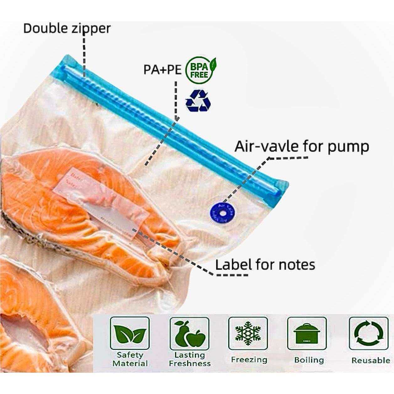 Bolsas Sous Vide Reutilizables HOMYLAND 25pcs 150g