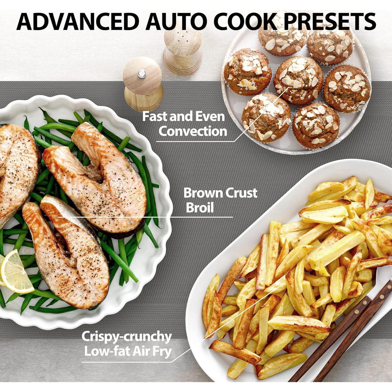 Horno Microondas TOSHIBA 8 en 1 Convección 1000W 31.5cm