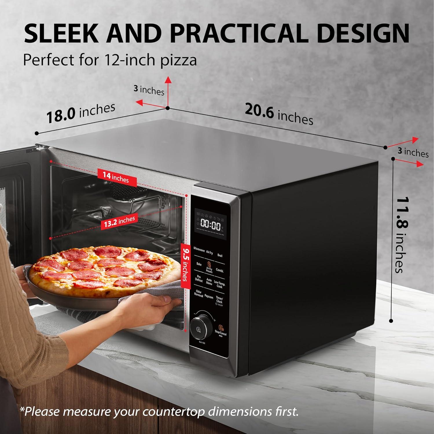 Horno Microondas TOSHIBA 8 en 1 Convección 1000W 31.5cm