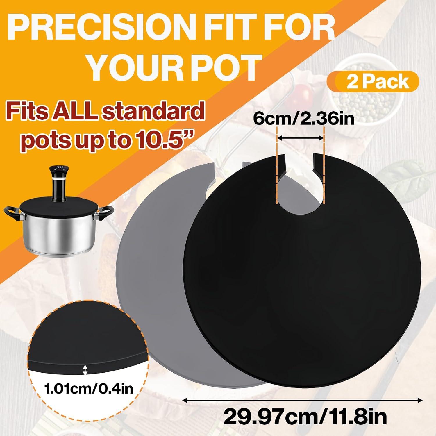 Tapa Sous Vide Foycow 2 Pcs Silicona 8.1 cm Redonda