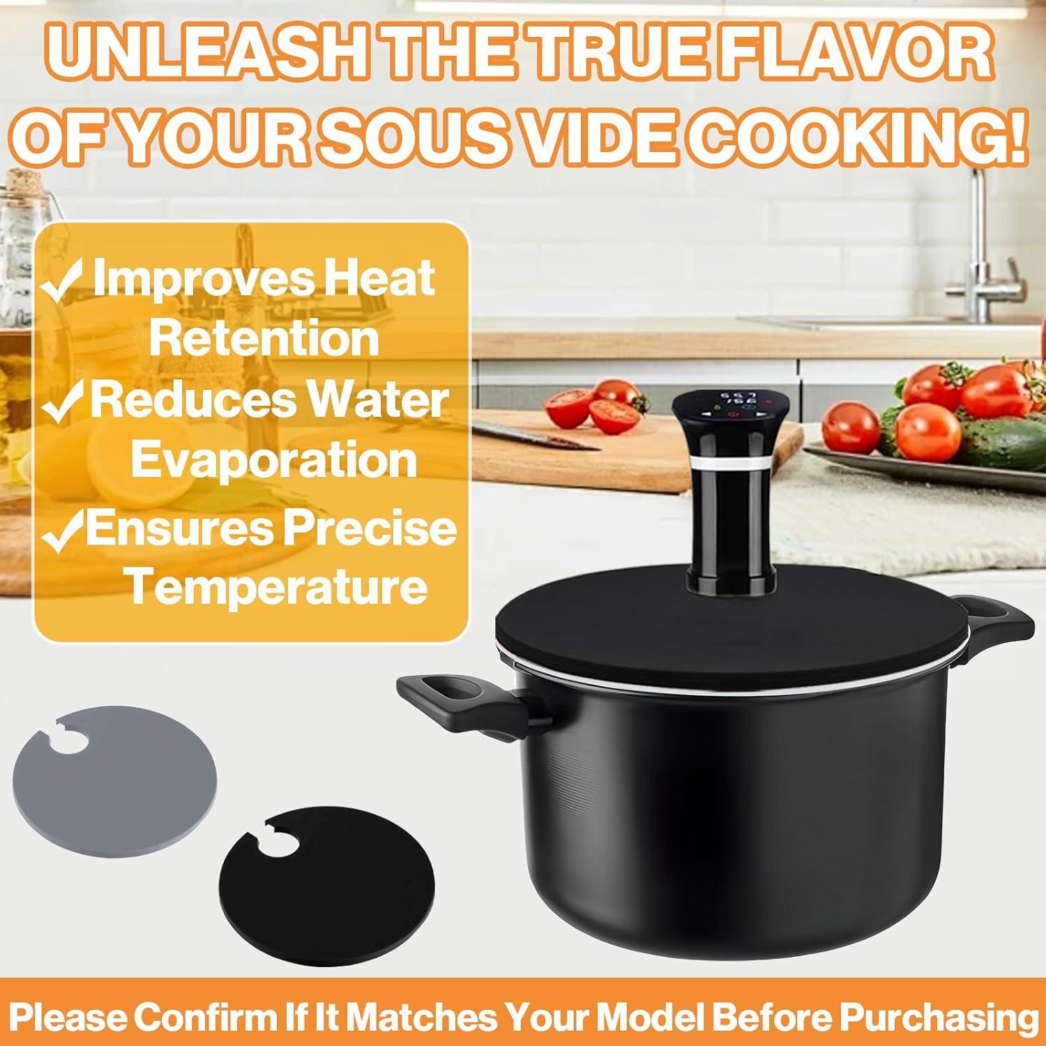 Tapa Sous Vide Foycow 2 Pcs Silicona 8.1 cm Redonda