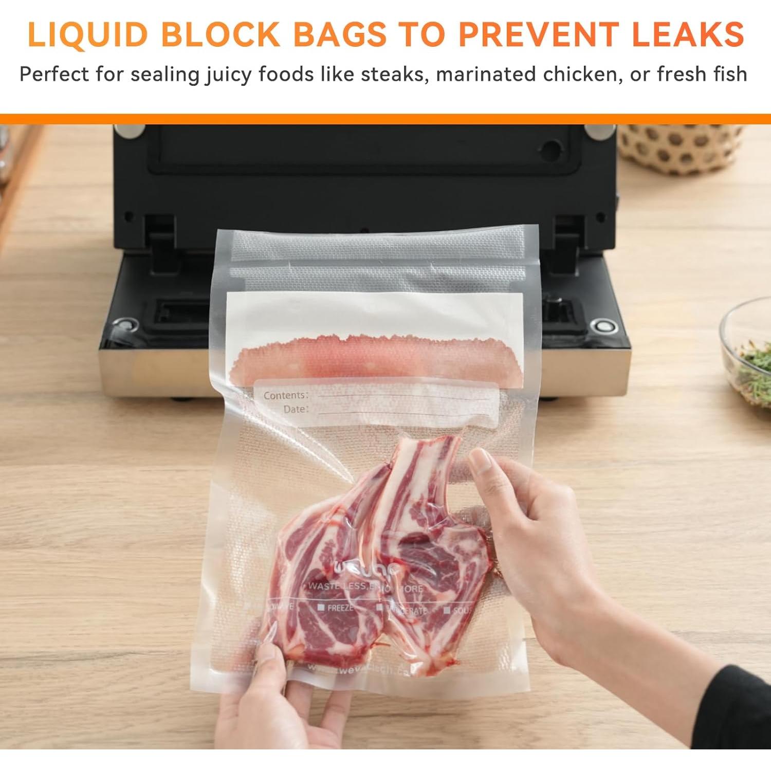 Paquete Familiar de Bolsas de Sellado al Vacío Wevac 50-70 Pcs