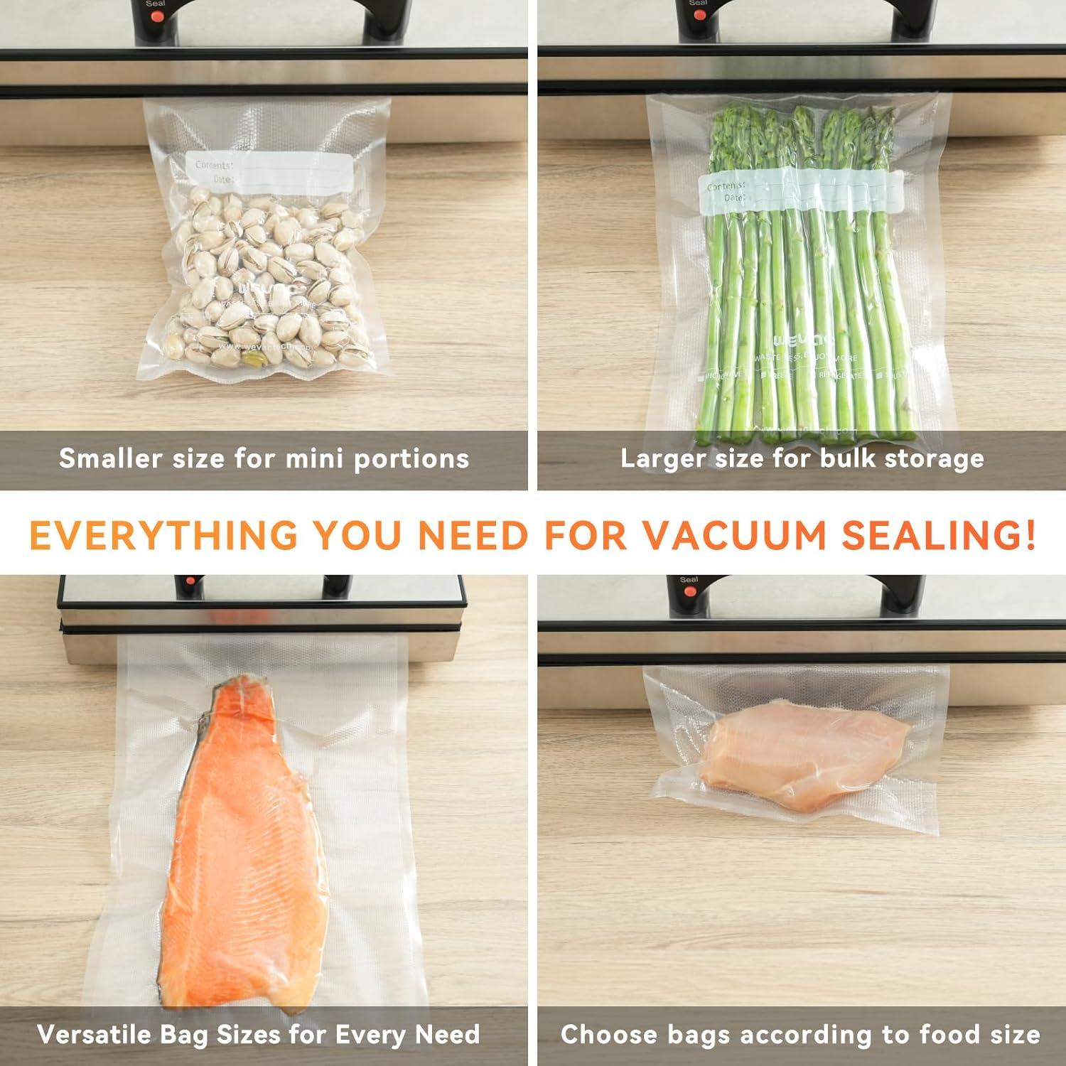 Paquete Familiar de Bolsas de Sellado al Vacío Wevac 50-70 Pcs