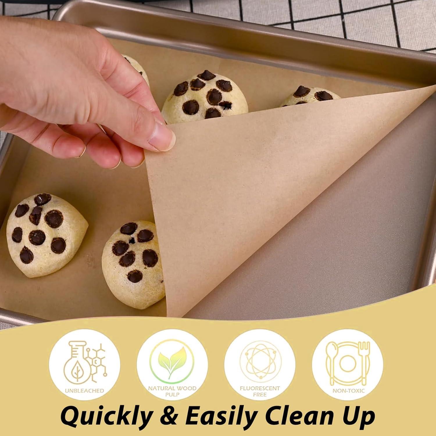 Hojas de Papel Pergamino Zonyee 9x13" Antiadherentes 100 Unidades