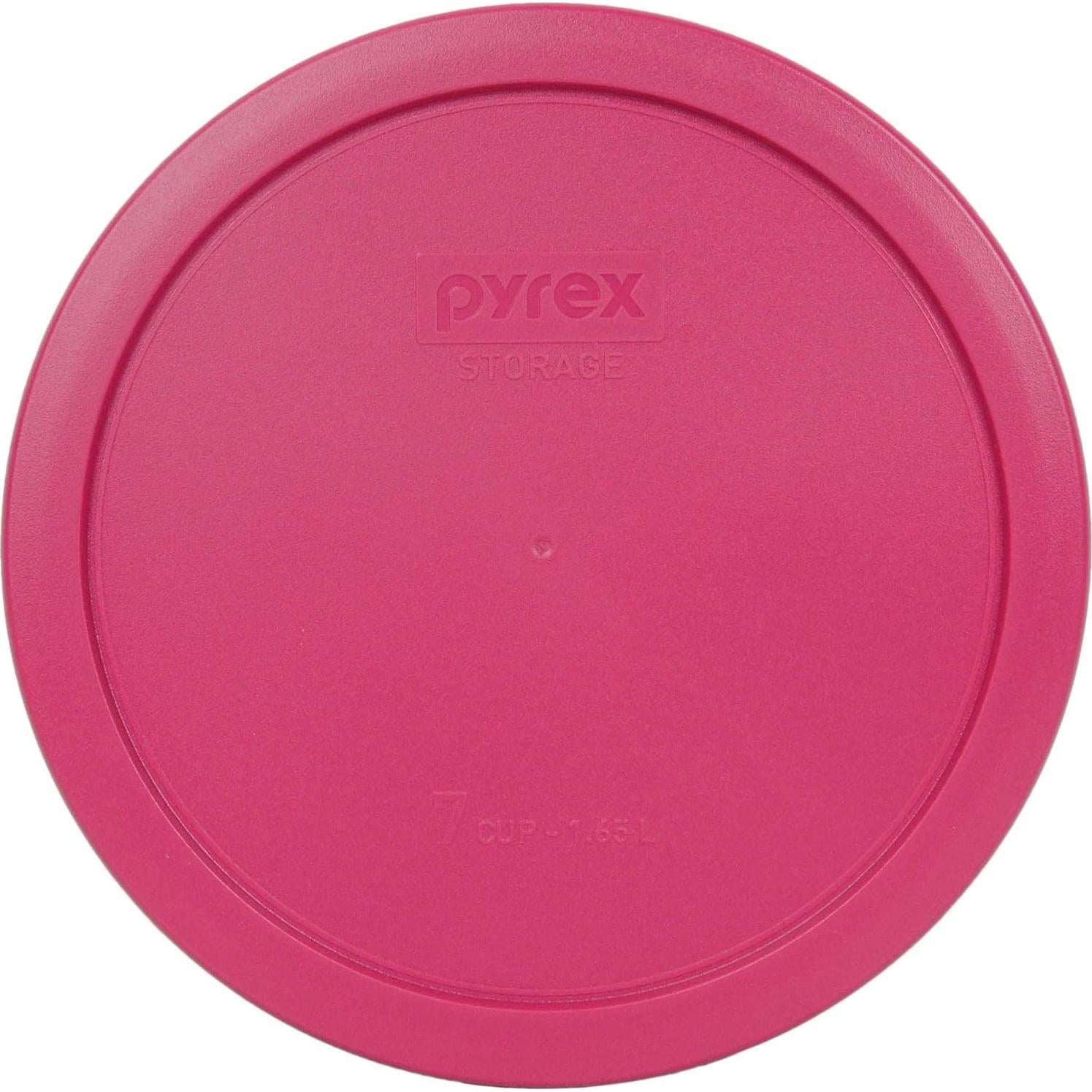 Juego de 9 Tapas de Plástico Pyrex BPA-Free - Fucsia, Morado, Verde, Rojo